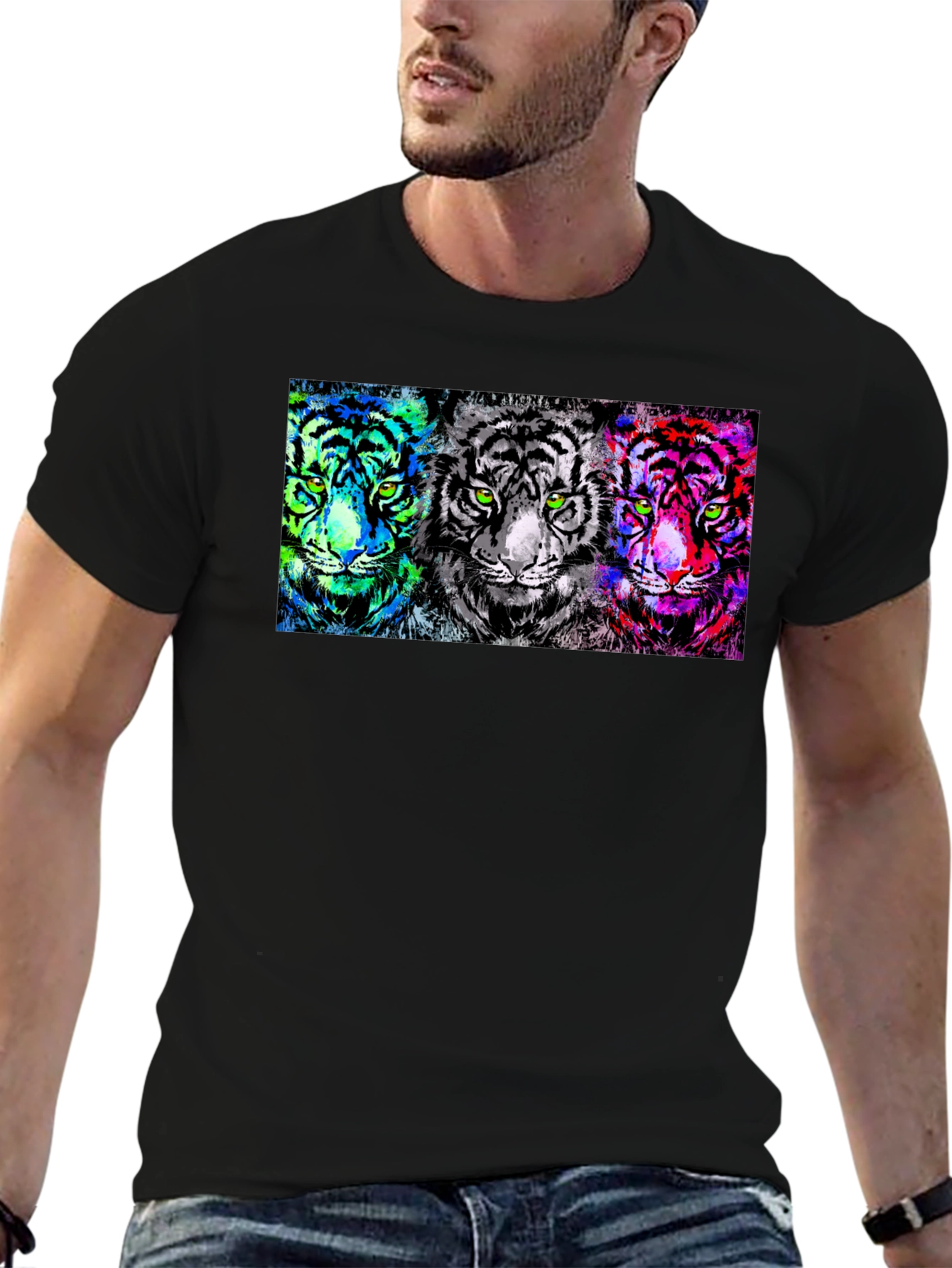 Neon Tiger Trio Graphic Tee