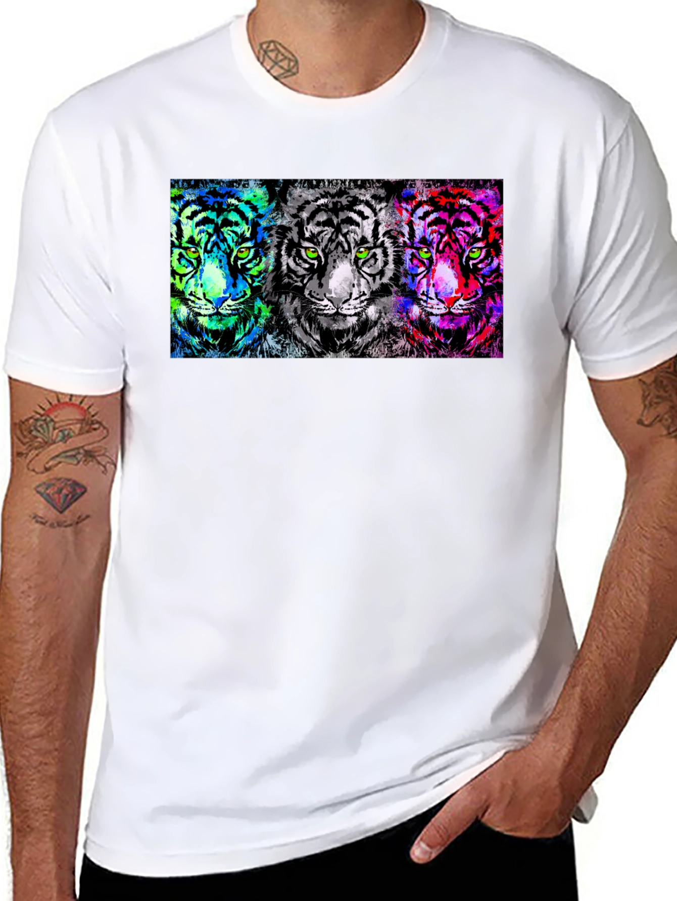 Neon Tiger Trio Graphic Tee
