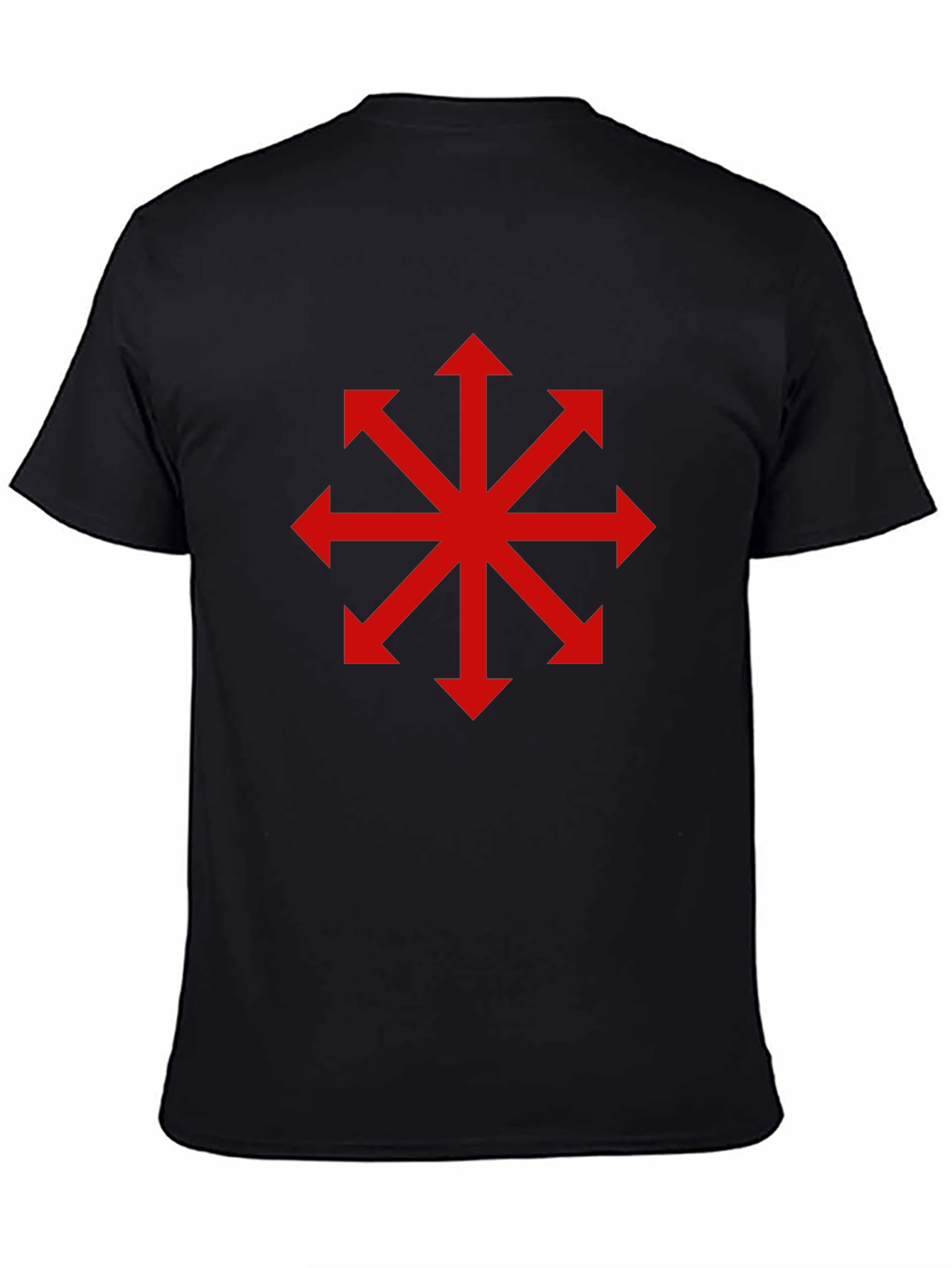 Chaos Star T-Shirt - Bold Red Symbol on Black