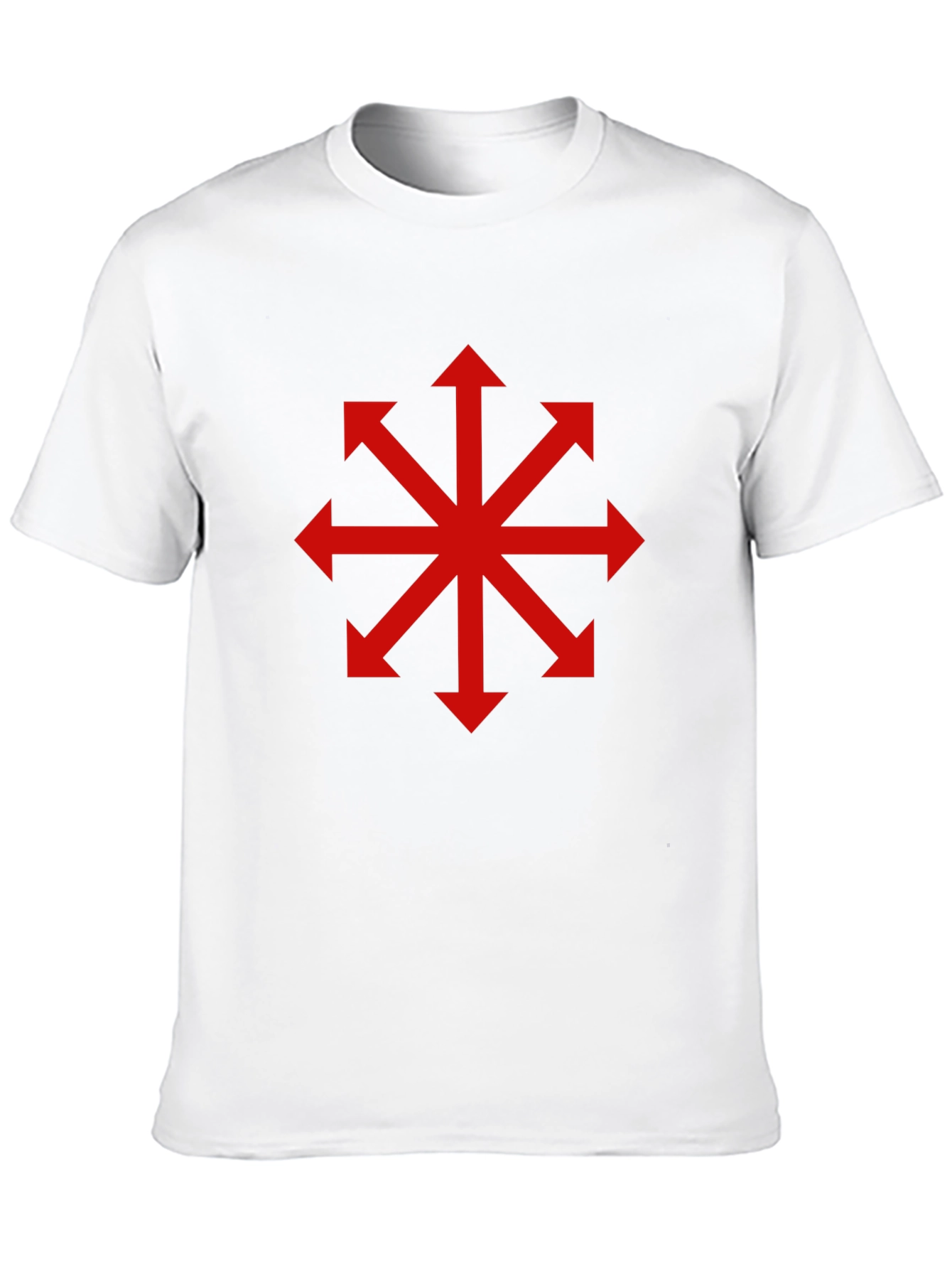 Chaos Star T-Shirt - Bold Red Symbol on Black
