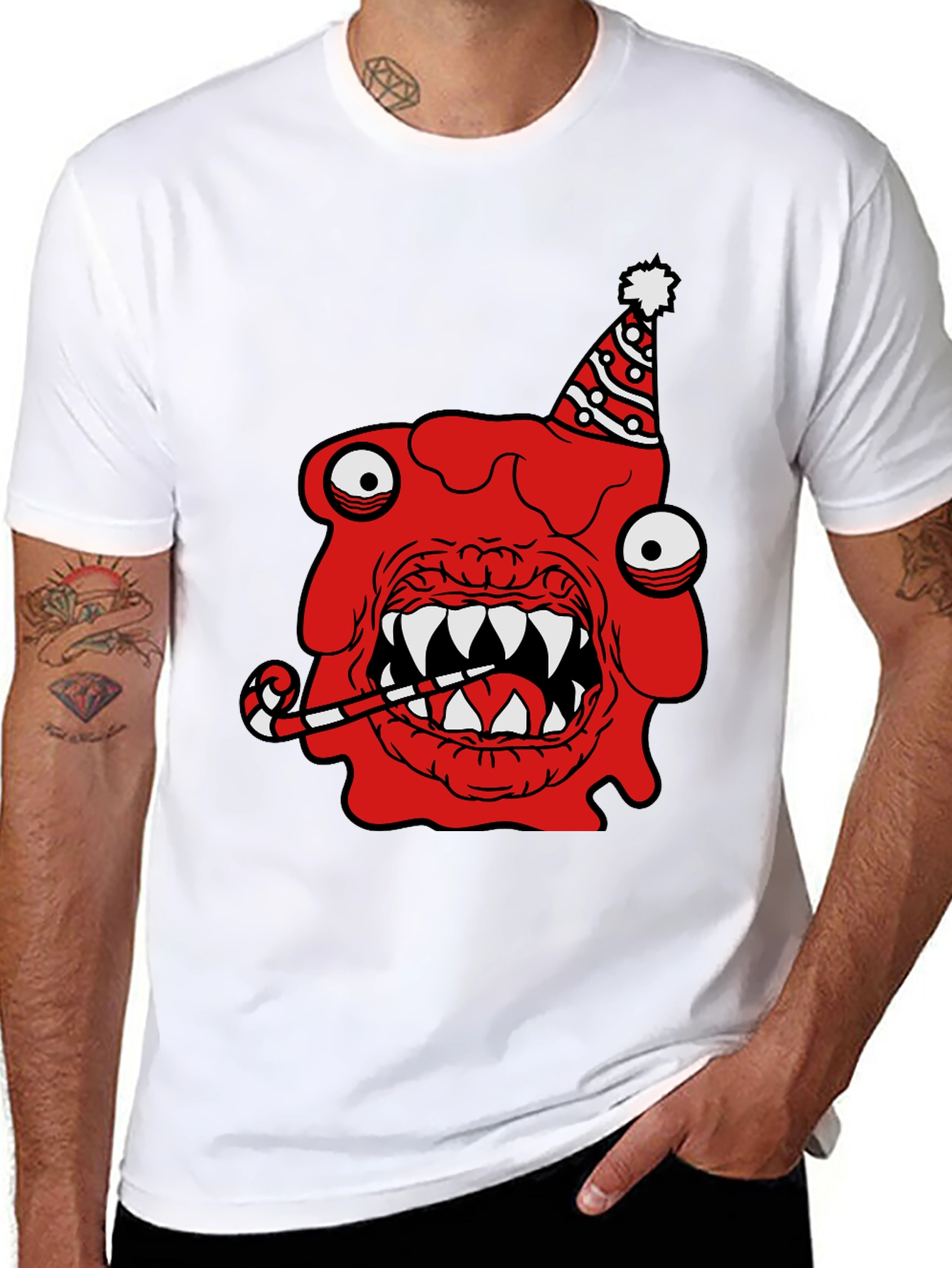 Funny Monster Graphic T-Shirt - Birthday Party Theme