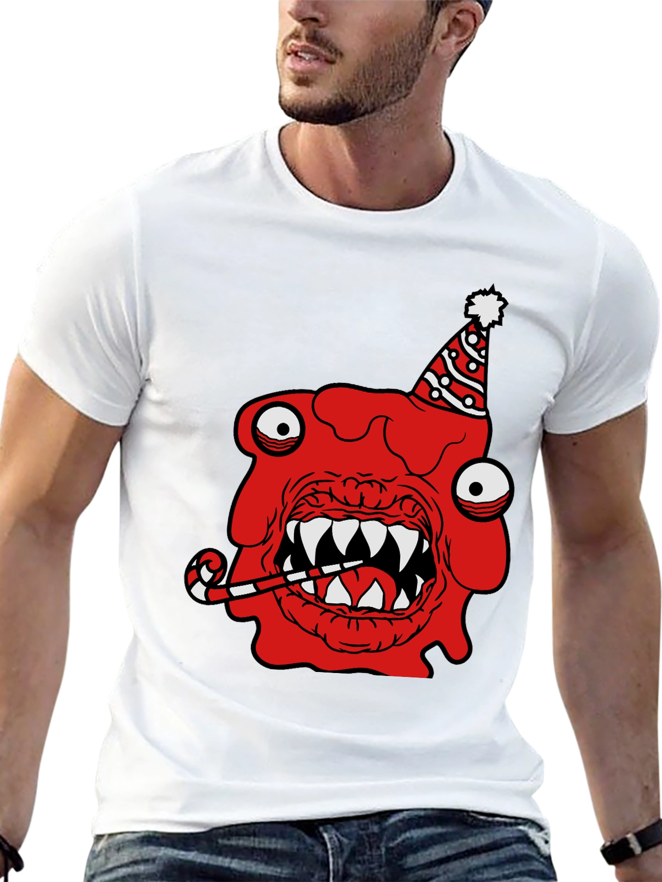 Funny Monster Graphic T-Shirt - Birthday Party Theme