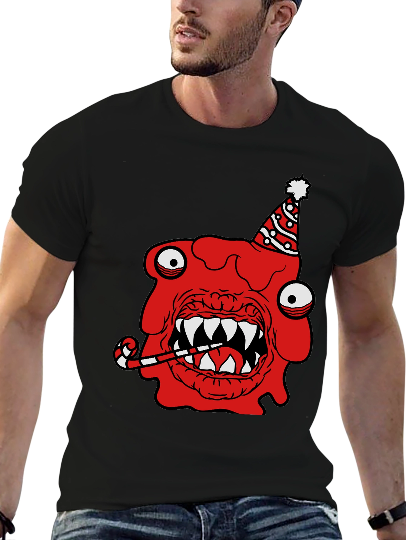 Funny Monster Graphic T-Shirt - Birthday Party Theme