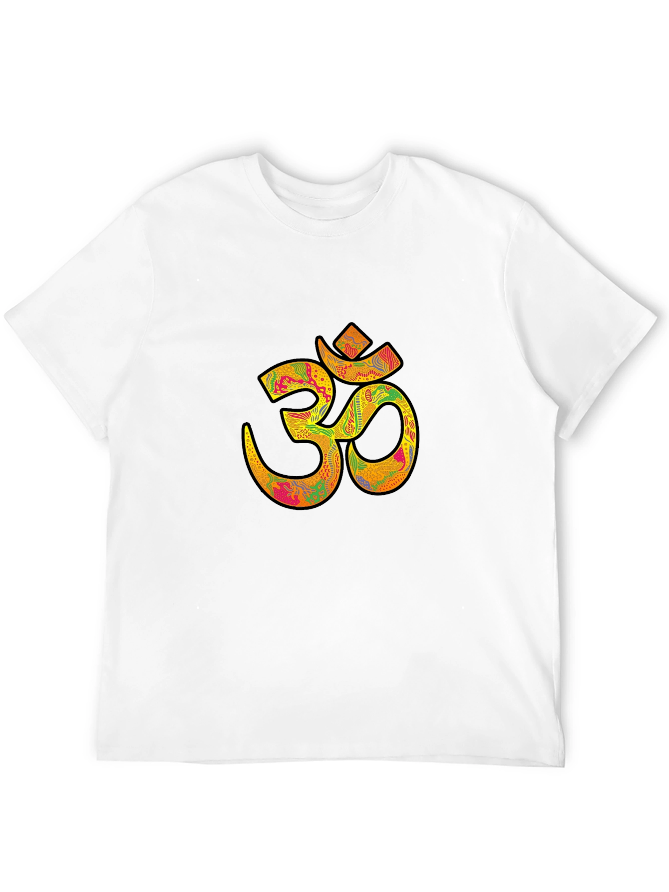 Om Symbol Black Graphic Tee for Men