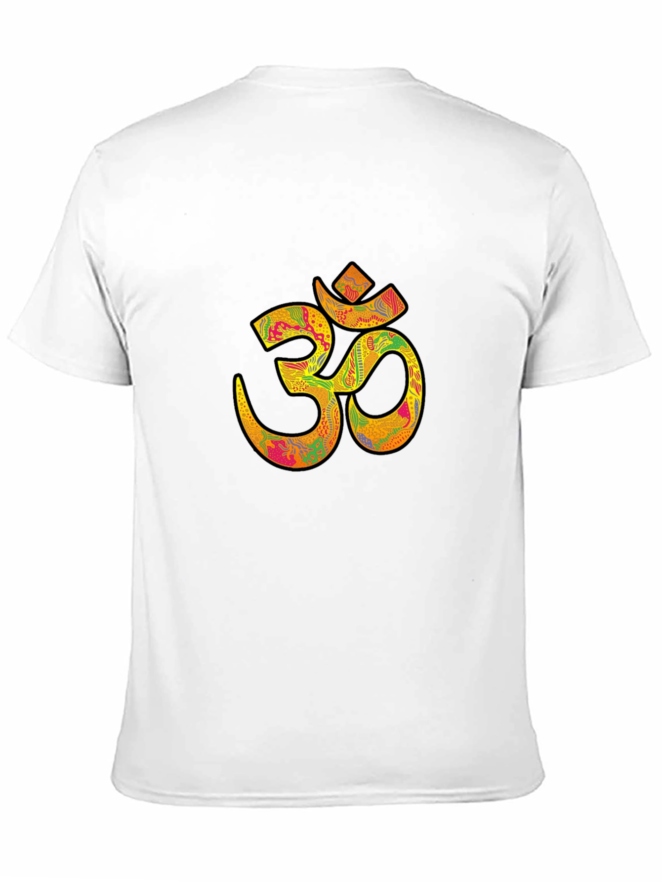 Om Symbol Black Graphic Tee for Men