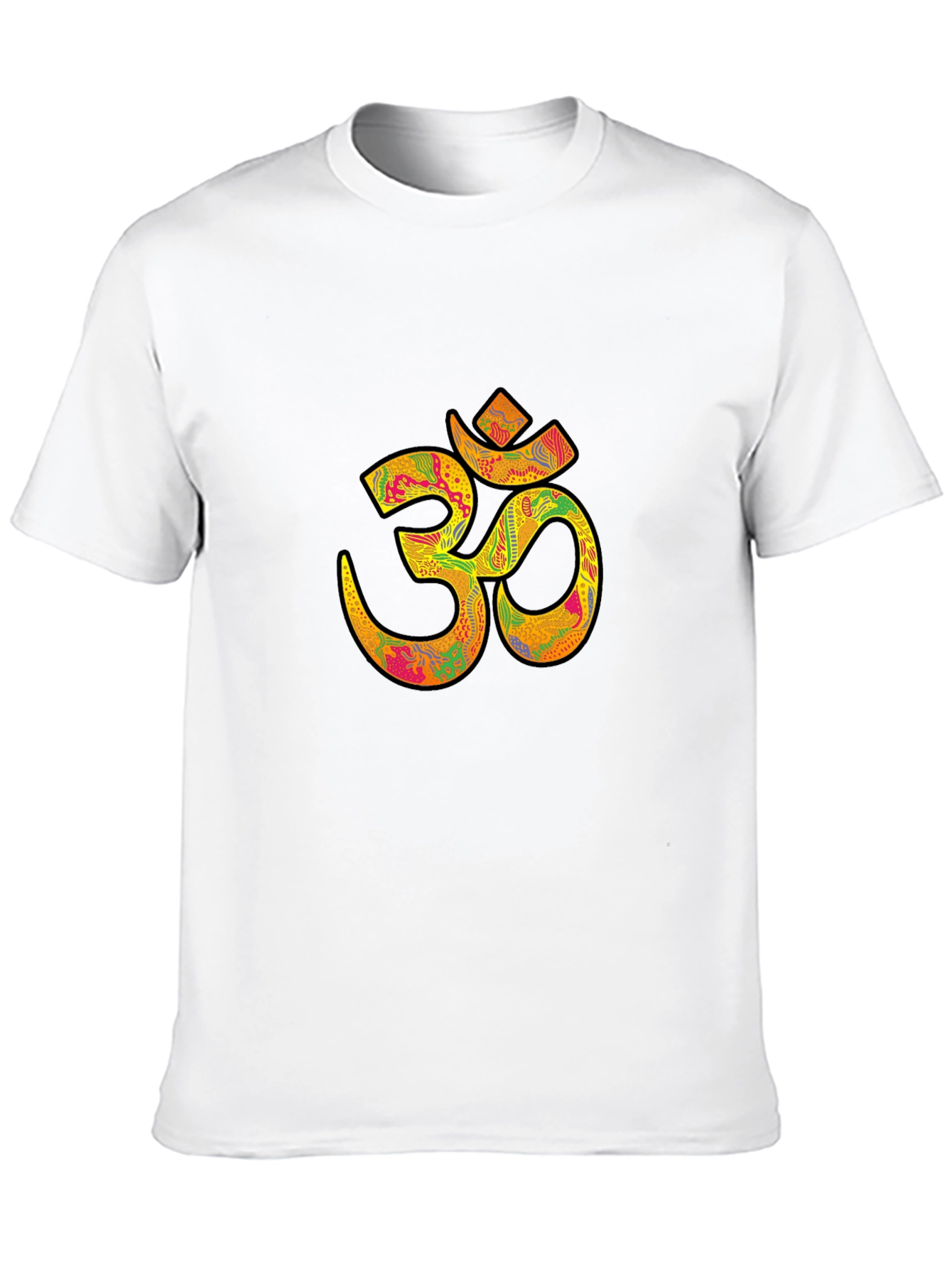 Om Symbol Black Graphic Tee for Men