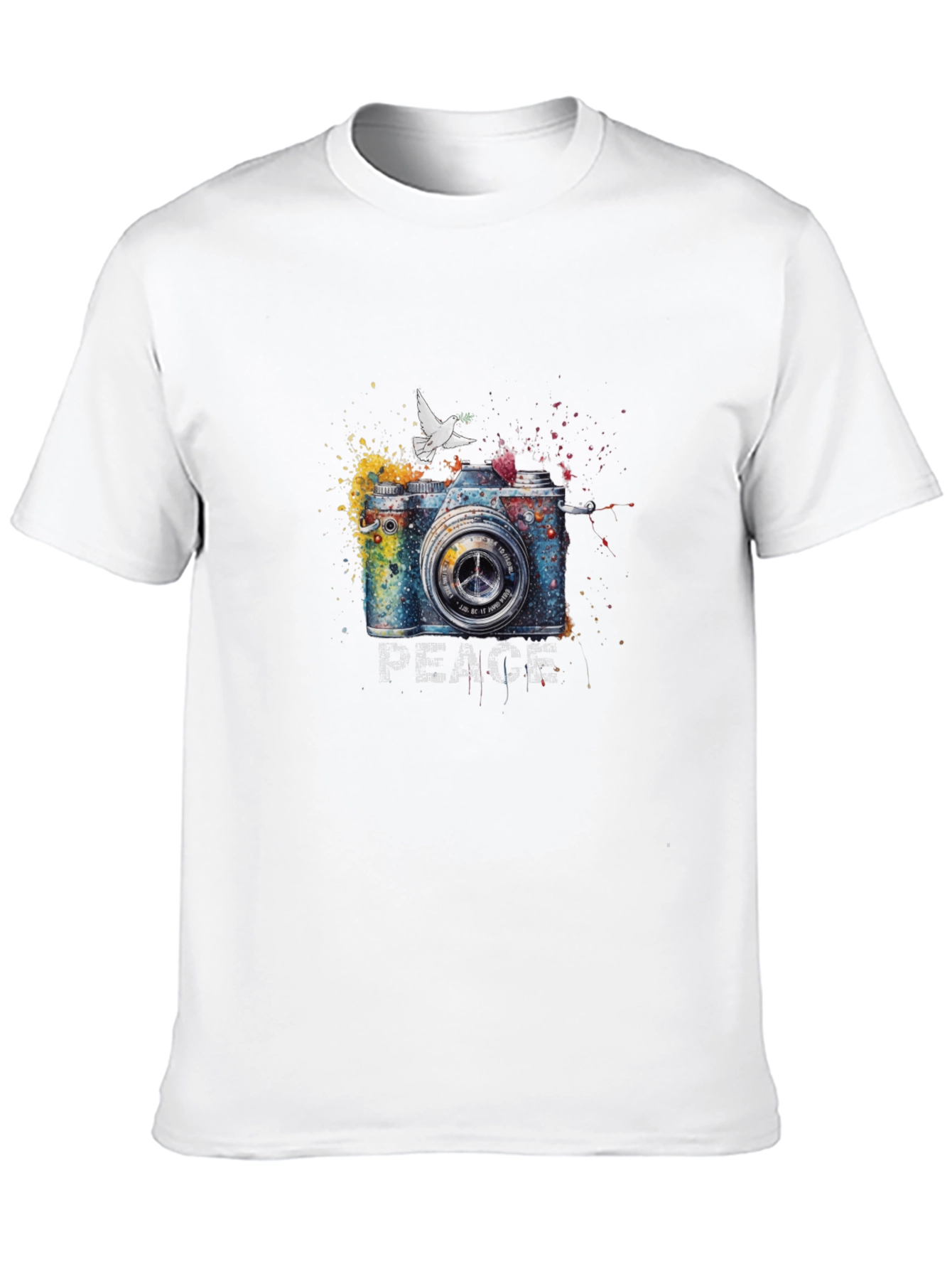 Peace Camera Graphic T-Shirt
