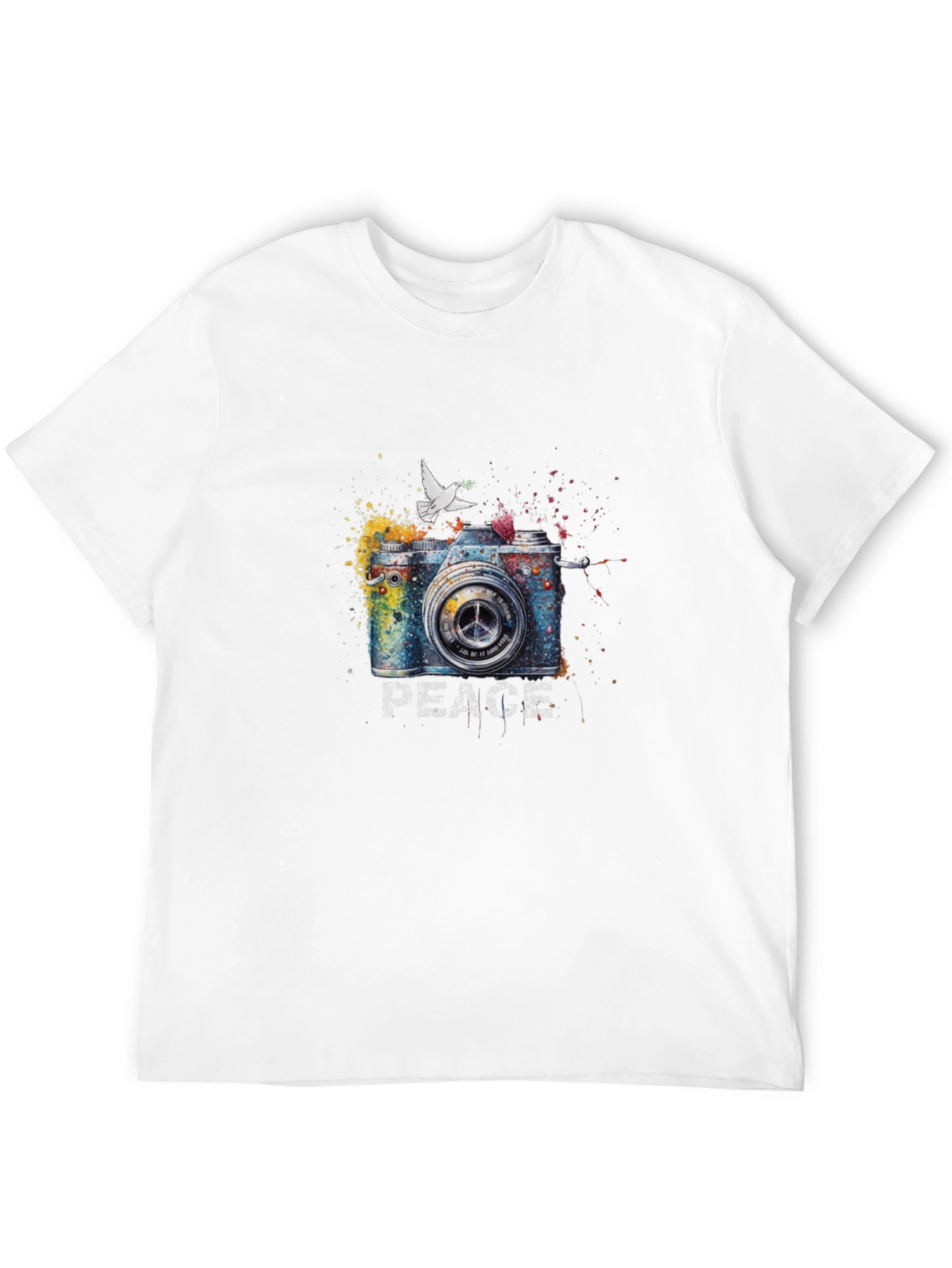 Peace Camera Graphic T-Shirt