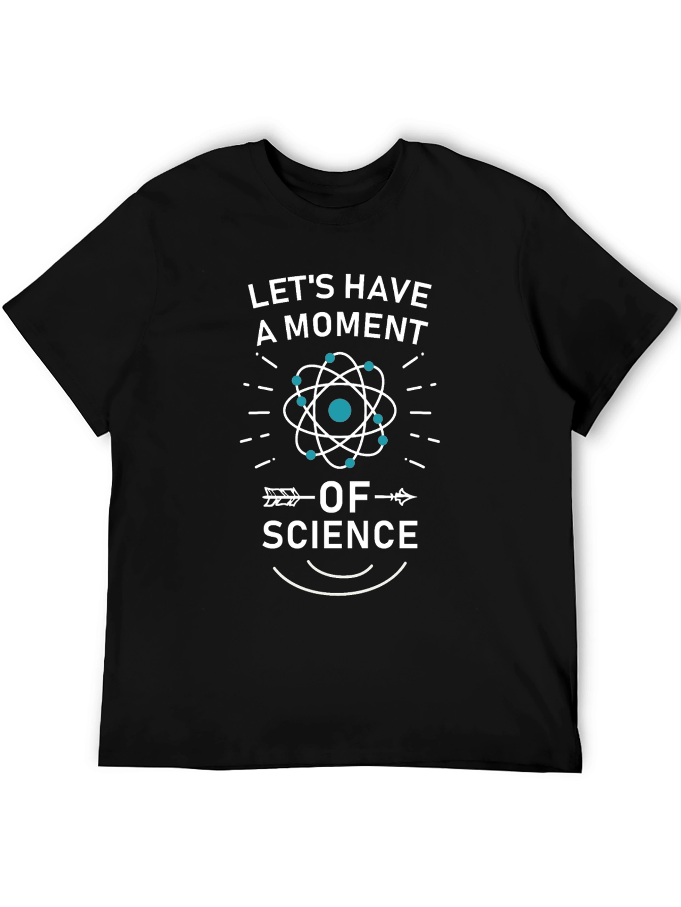 Lets Have a Moment of Science Black Graphic Tee