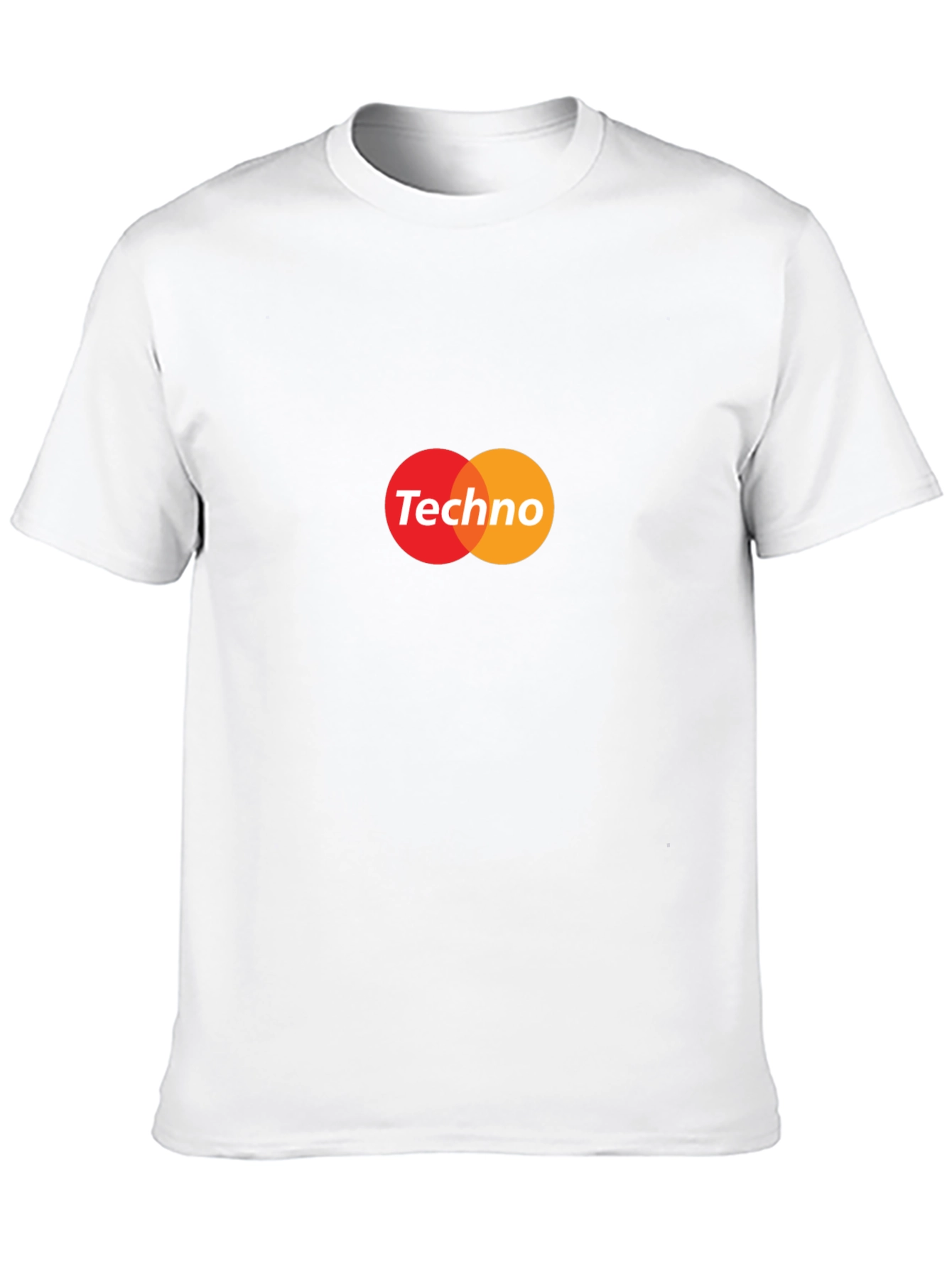 Techno Music Graphic Tee - Black Crew Neck