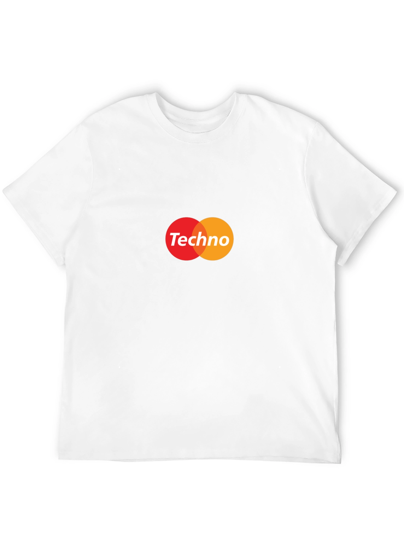 Techno Music Graphic Tee - Black Crew Neck