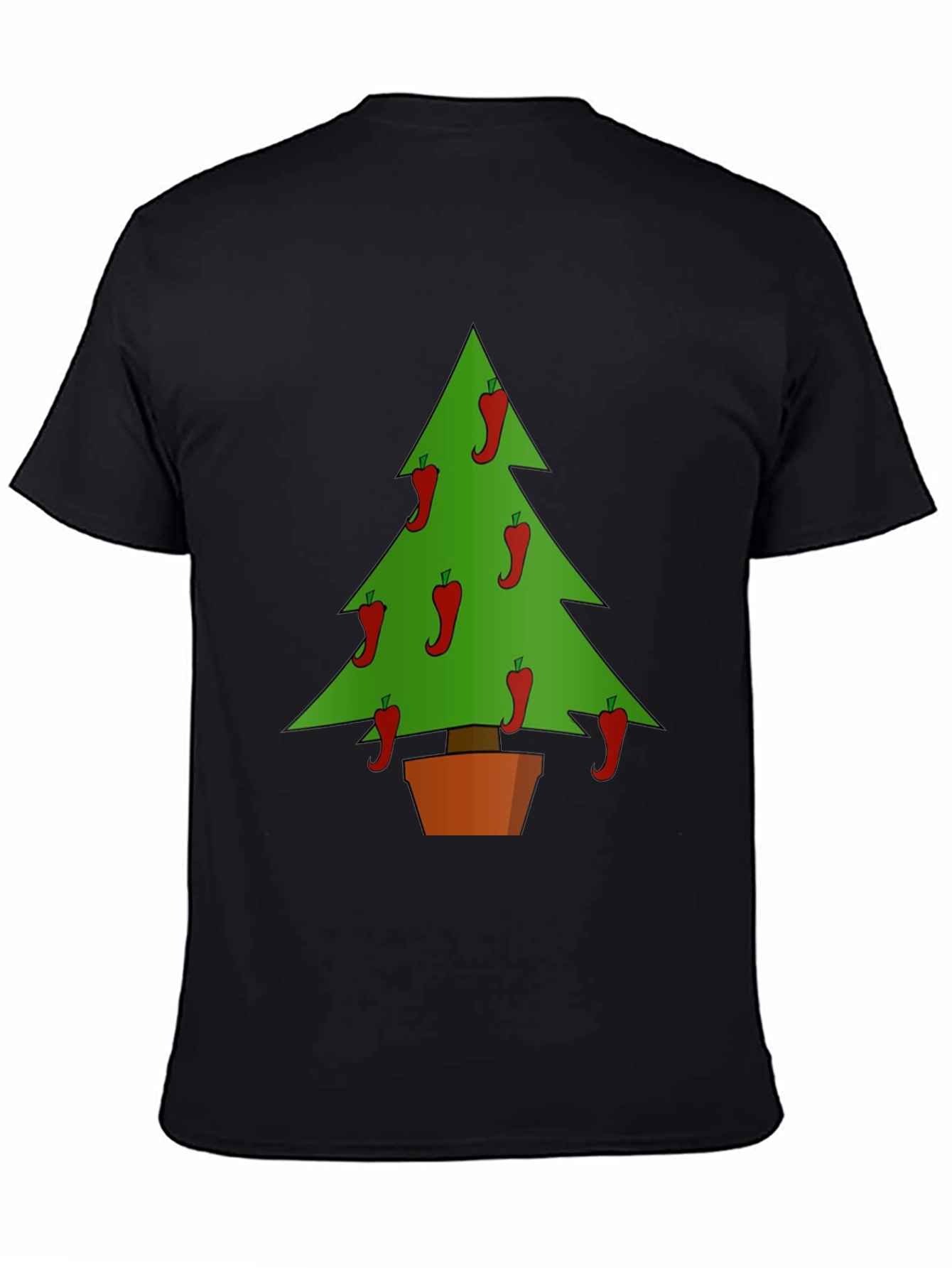Chili Pepper Christmas Tree Graphic Tee