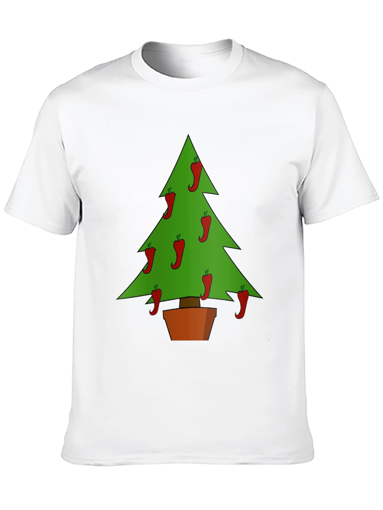 Chili Pepper Christmas Tree Graphic Tee