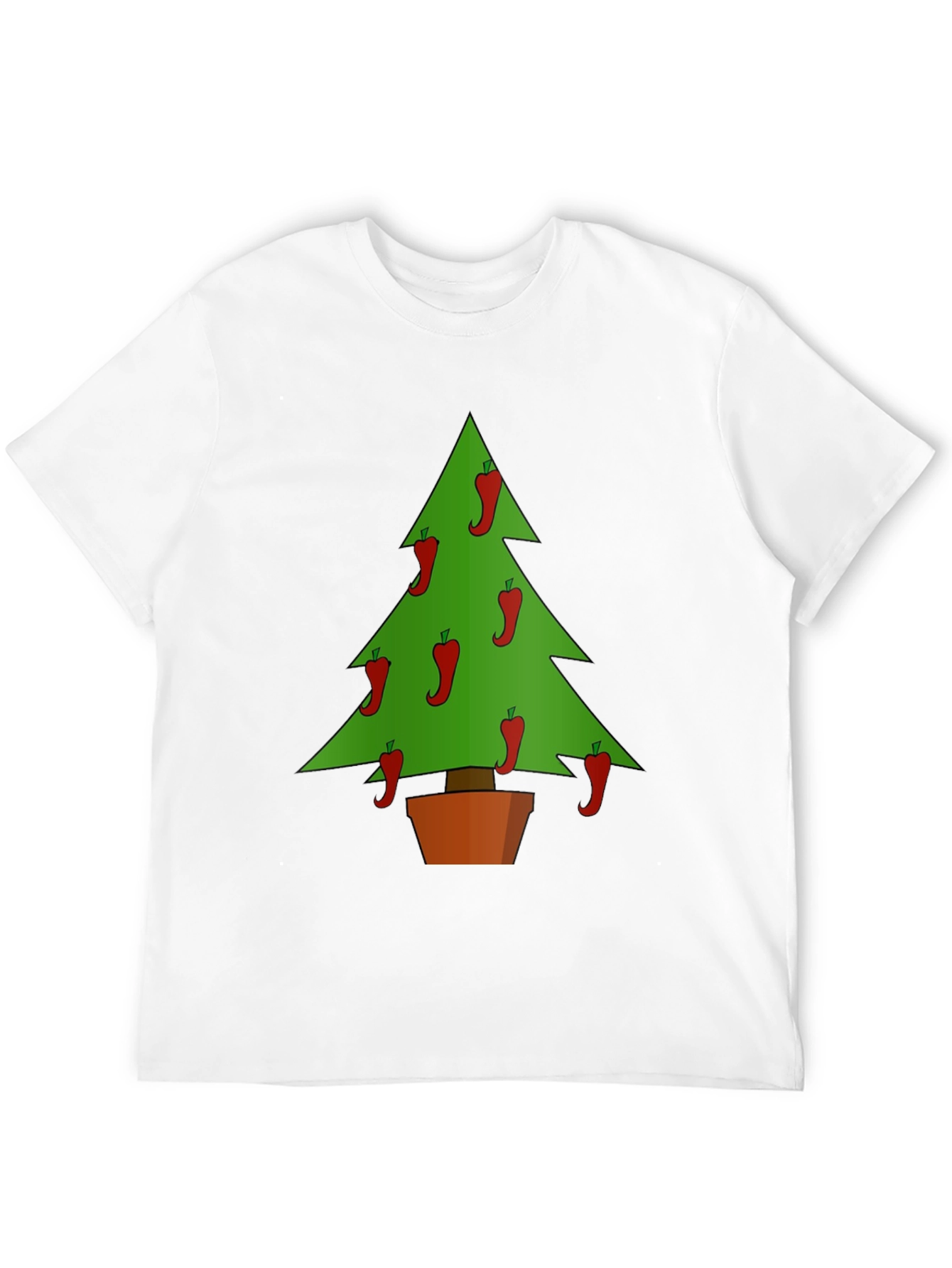 Chili Pepper Christmas Tree Graphic Tee