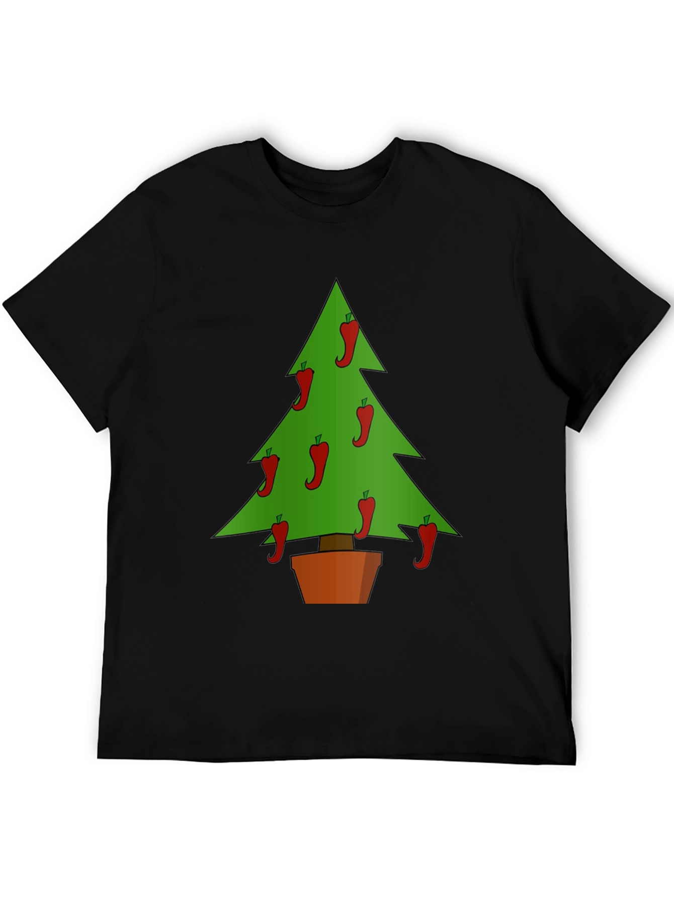 Chili Pepper Christmas Tree Graphic Tee
