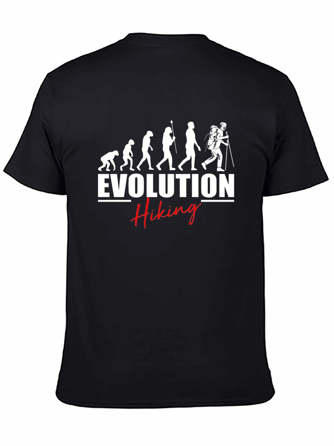 Evolution of Hiking Black T-Shirt
