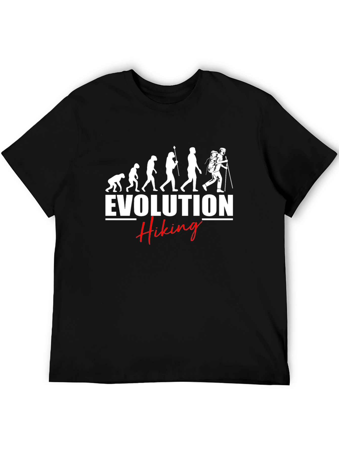 Evolution of Hiking Black T-Shirt