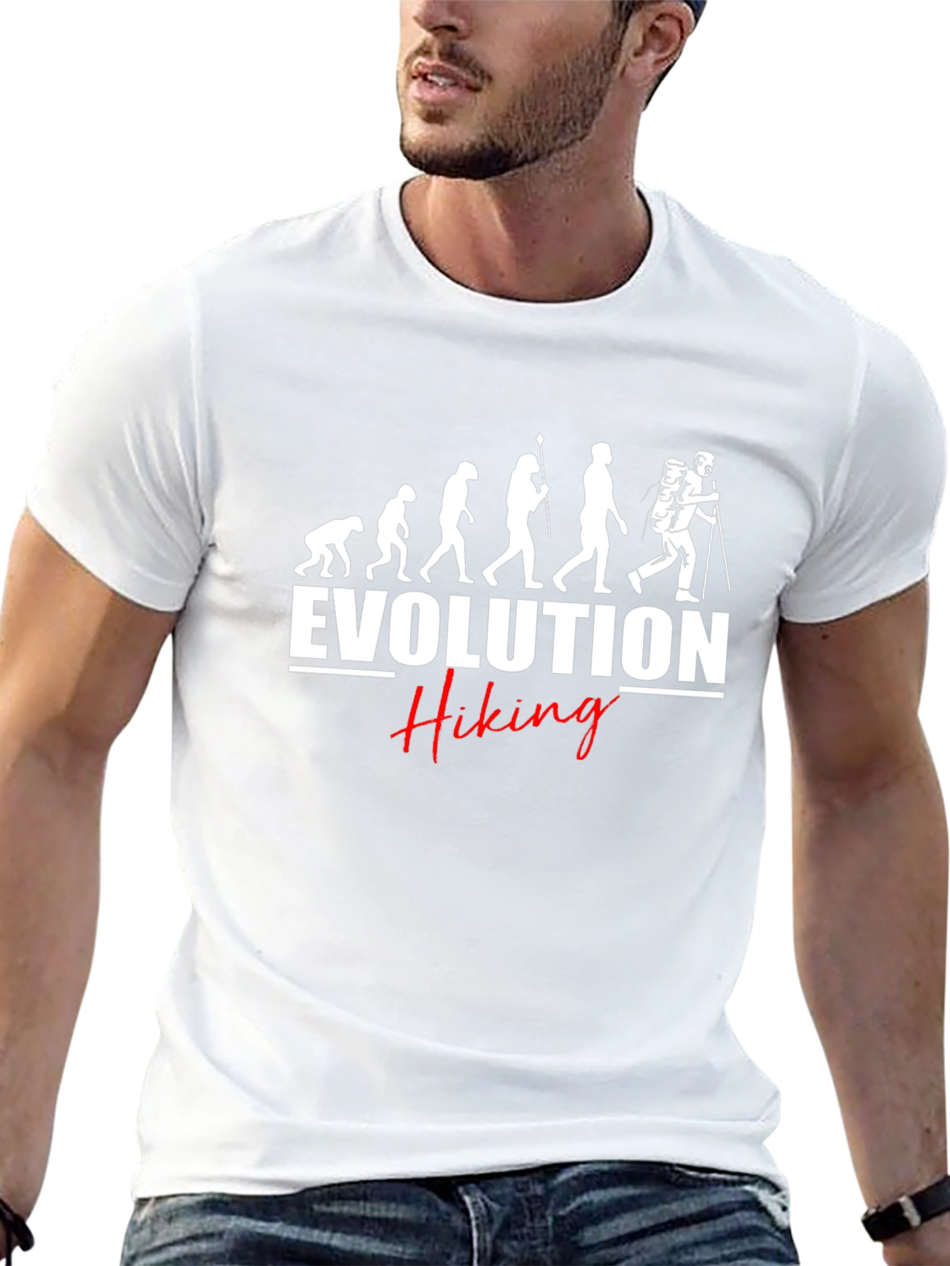 Evolution of Hiking Black T-Shirt