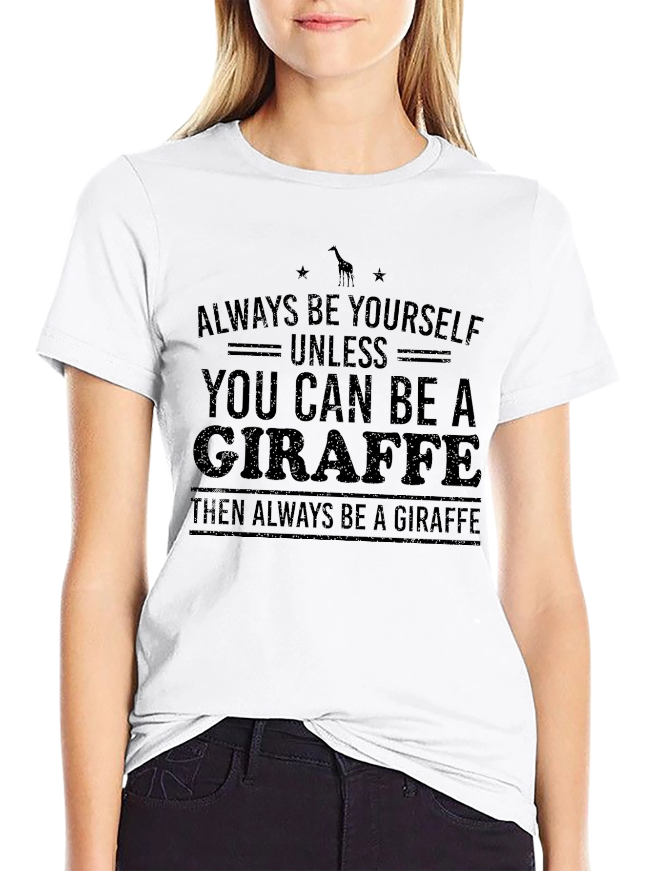 Funny Giraffe T-Shirt - Always Be Yourself