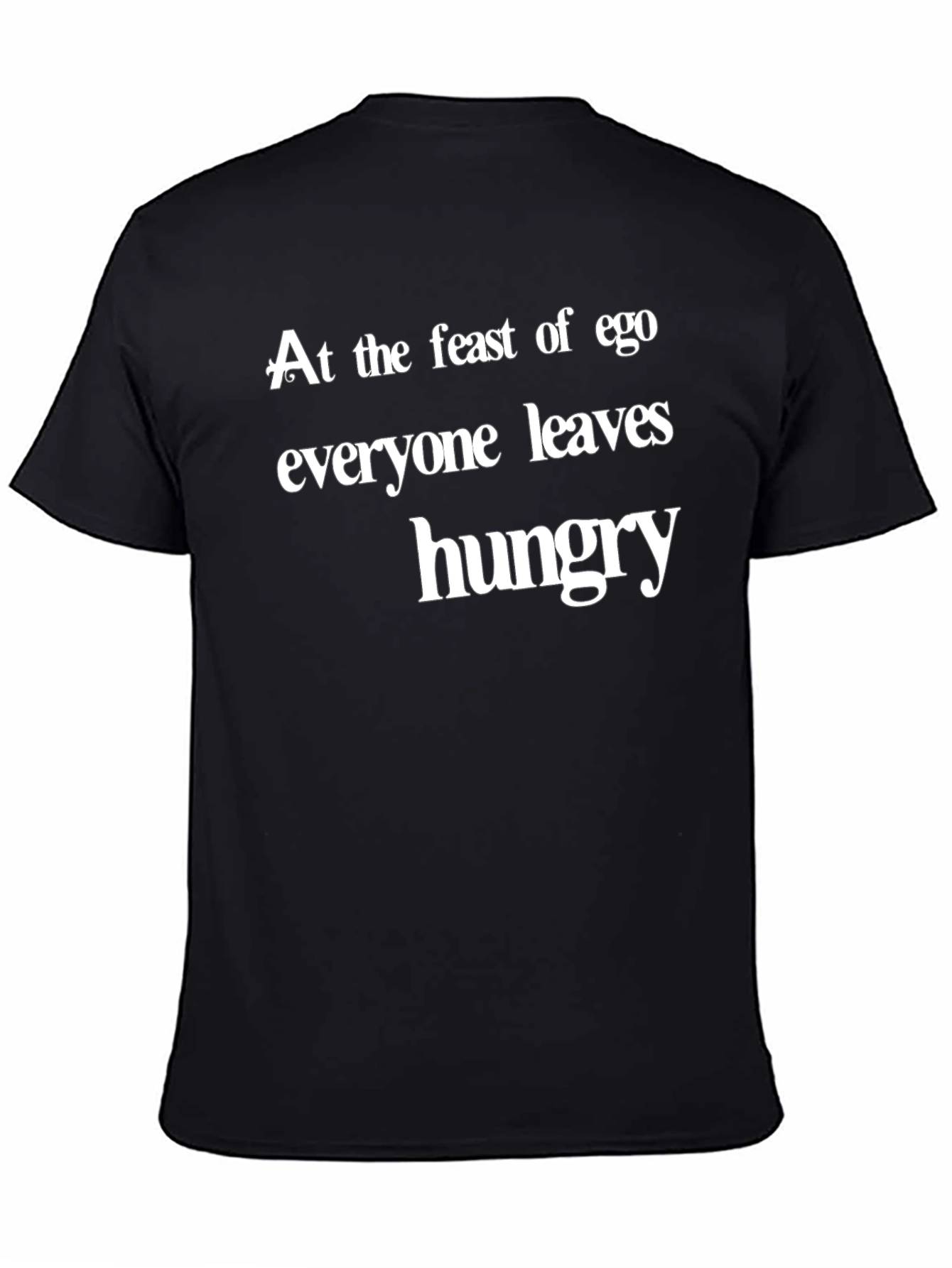 Ego Feast Graphic Tee - Black Crew Neck