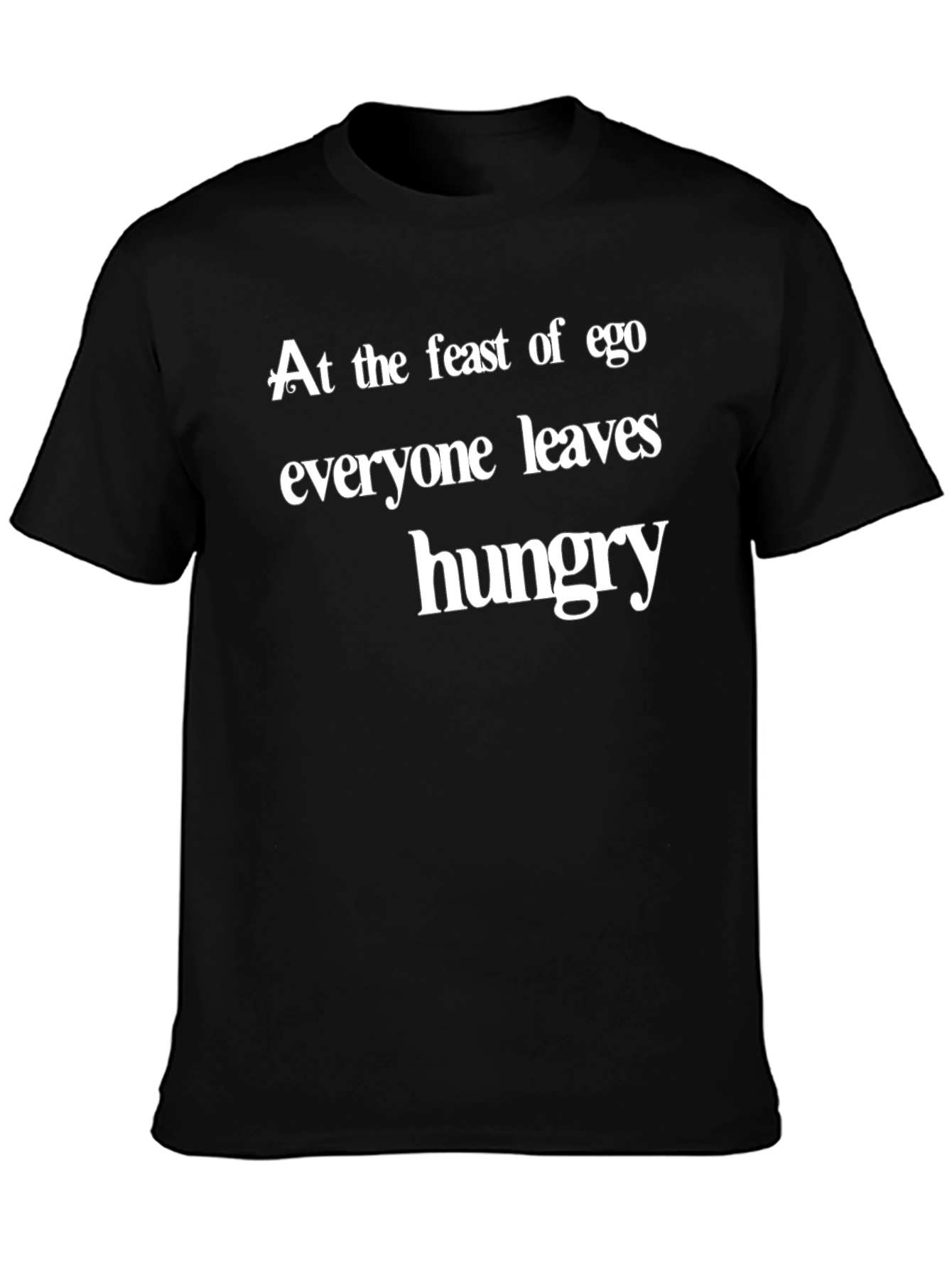 Ego Feast Graphic Tee - Black Crew Neck