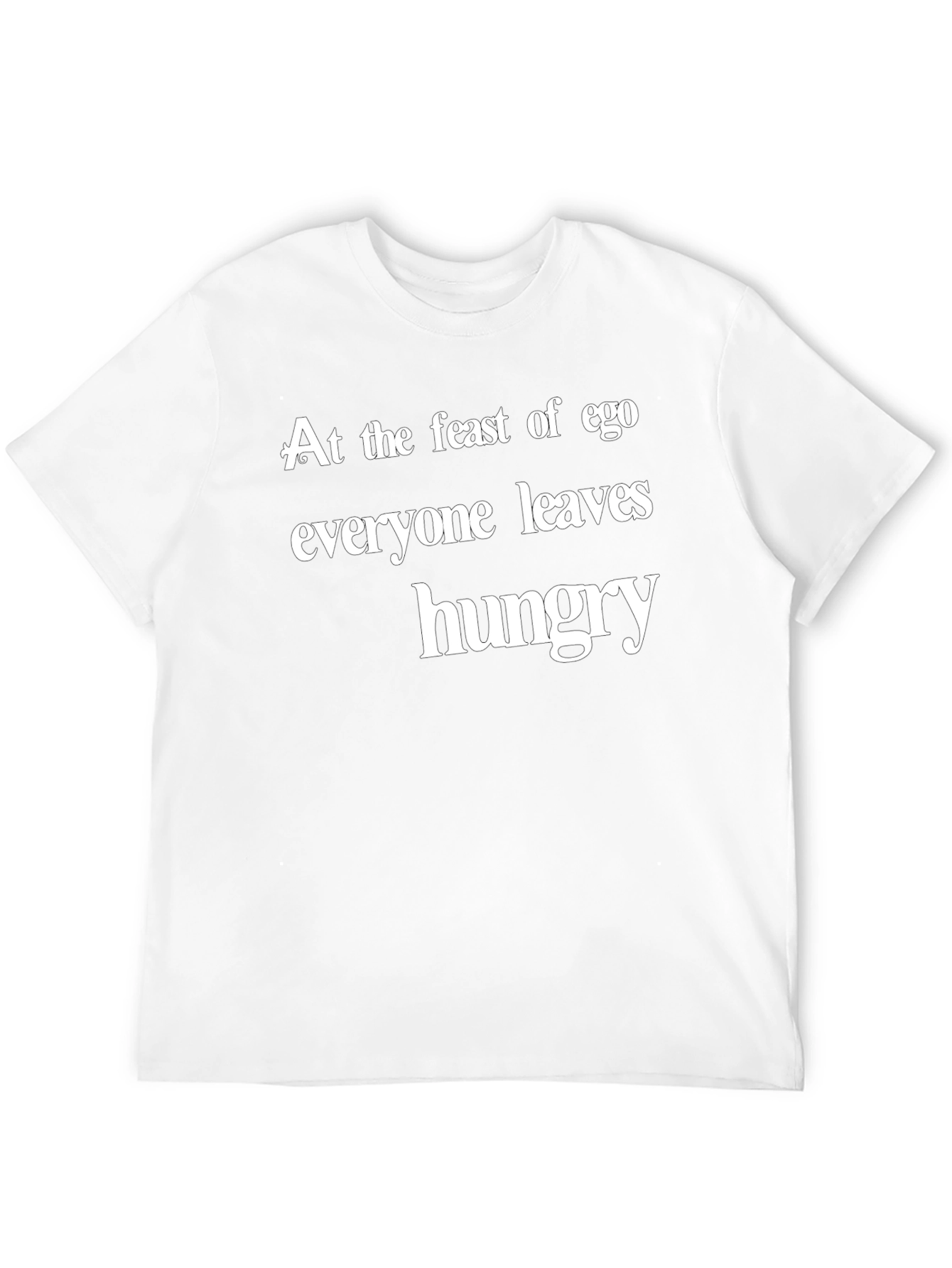 Ego Feast Graphic Tee - Black Crew Neck