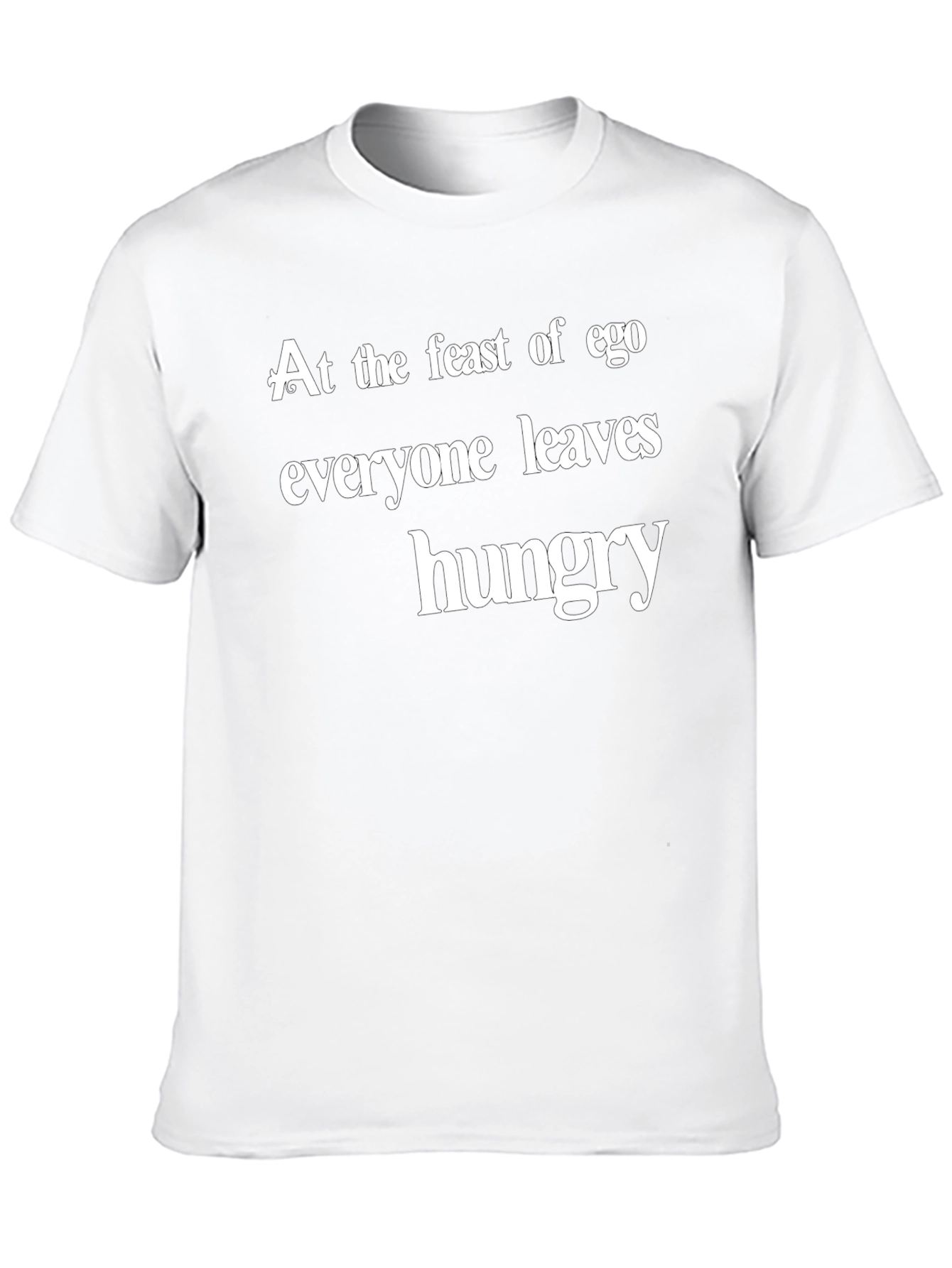 Ego Feast Graphic Tee - Black Crew Neck