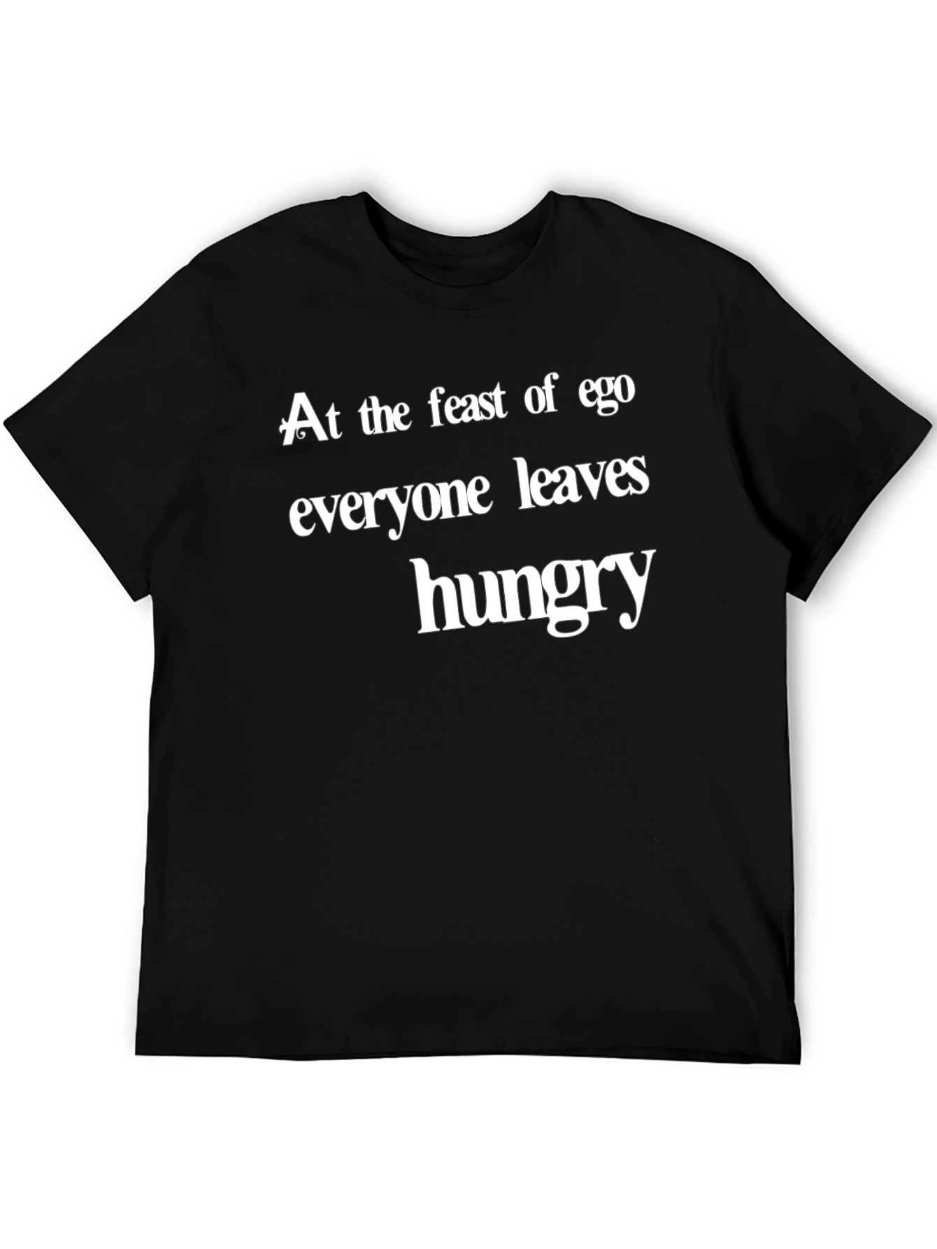 Ego Feast Graphic Tee - Black Crew Neck