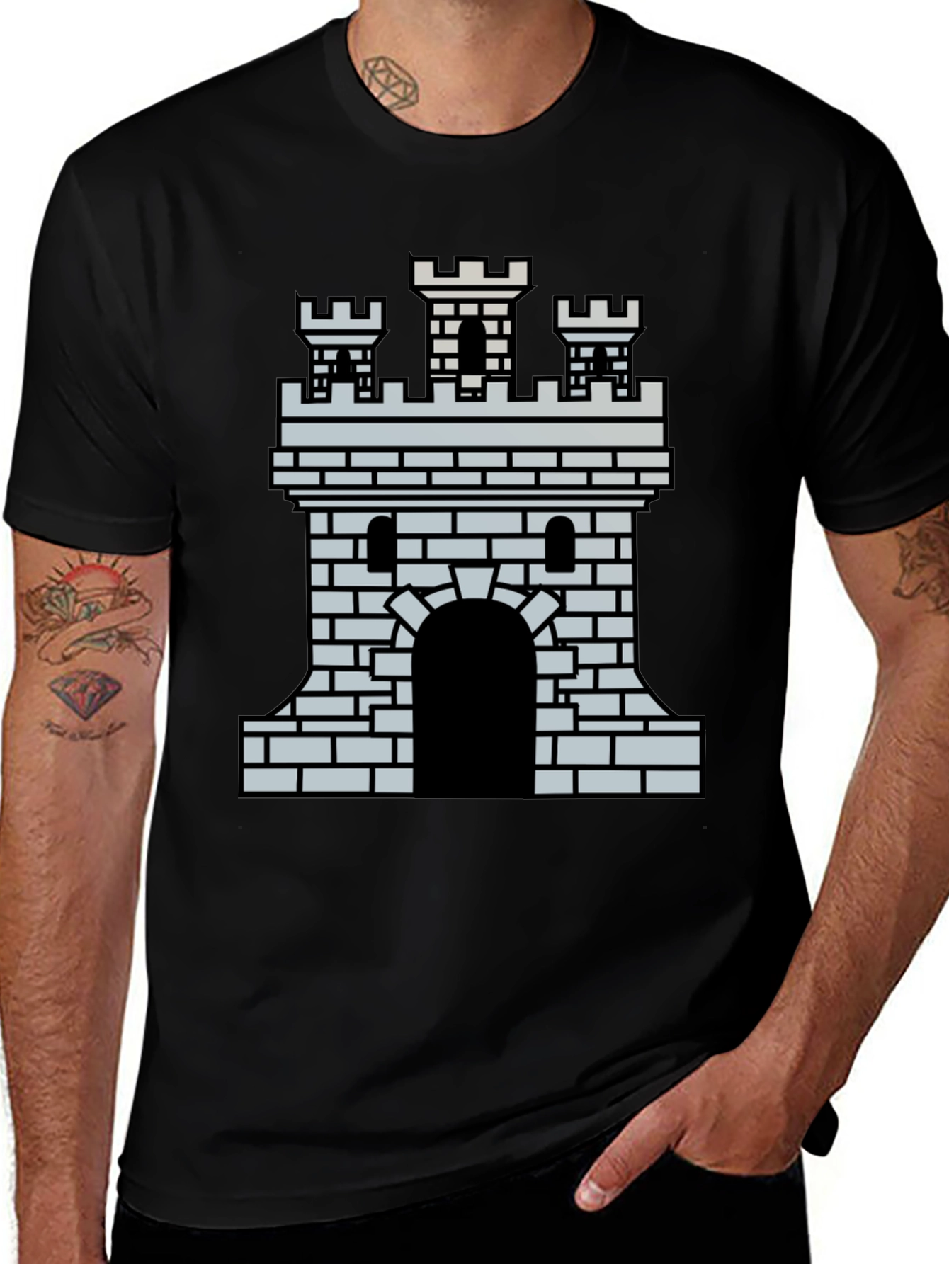 Castle Graphic T-Shirt - Medieval Fortress Tee