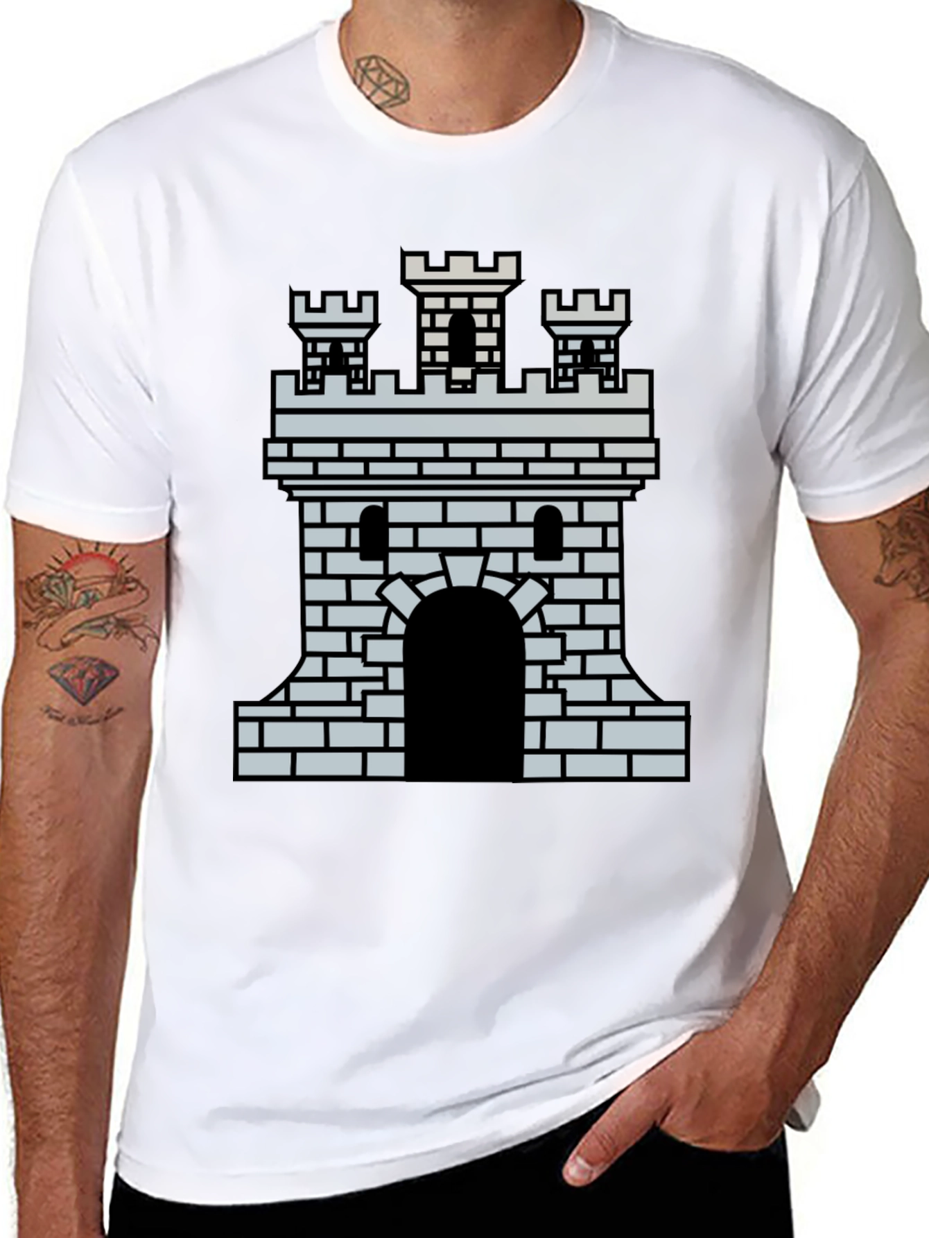 Castle Graphic T-Shirt - Medieval Fortress Tee