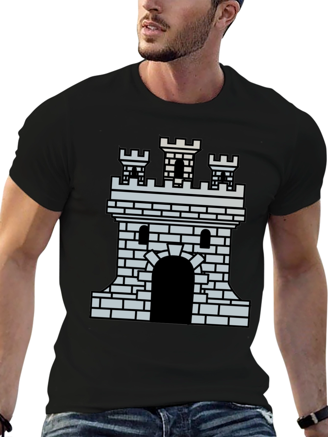Castle Graphic T-Shirt - Medieval Fortress Tee