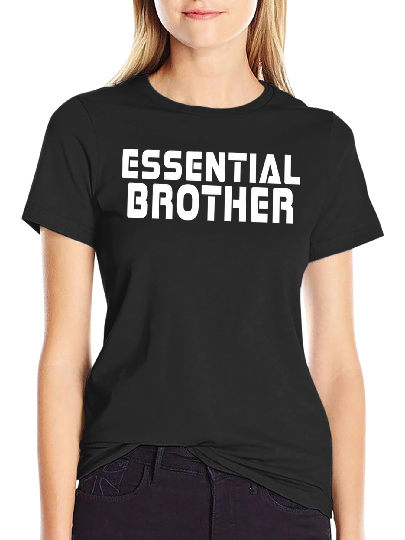 Essential Brother Black Graphic T-Shirt