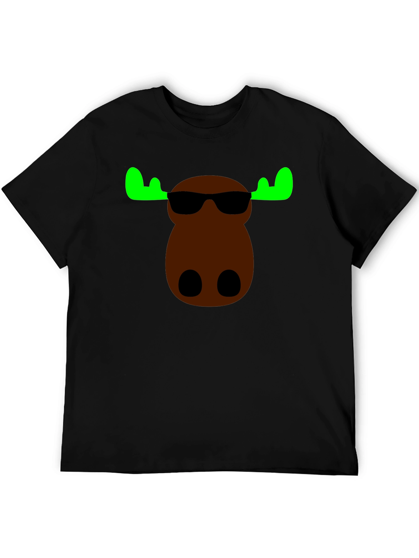 Cool Moose Graphic Tee - Black