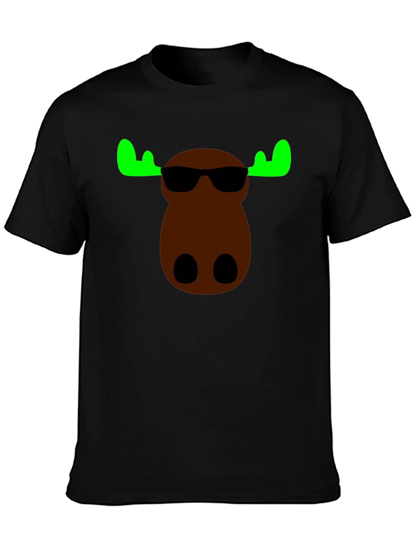 Cool Moose Graphic Tee - Black