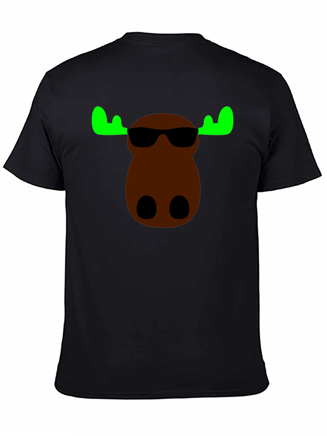 Cool Moose Graphic Tee - Black