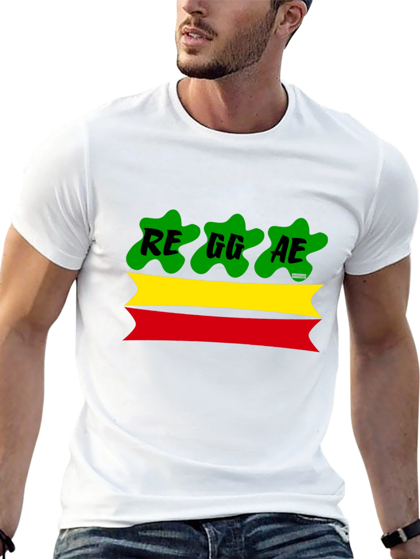 Reggae Style T-Shirt: Red Yellow Green Graphic Tee