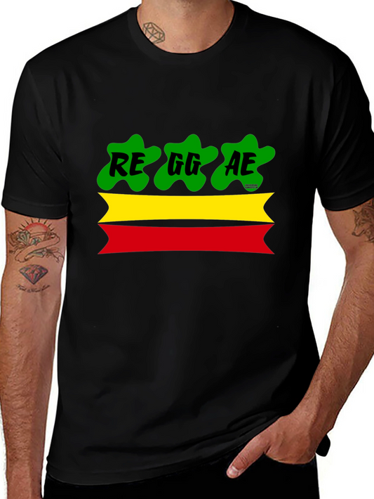 Reggae Style T-Shirt: Red Yellow Green Graphic Tee