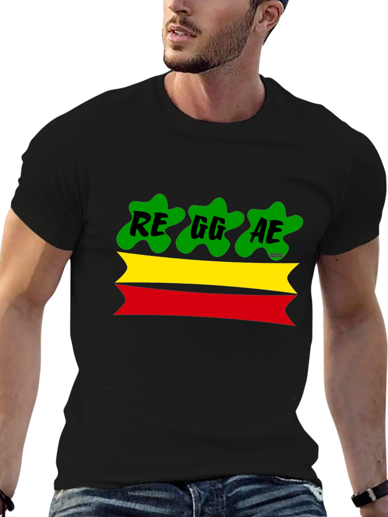 Reggae Style T-Shirt: Red Yellow Green Graphic Tee