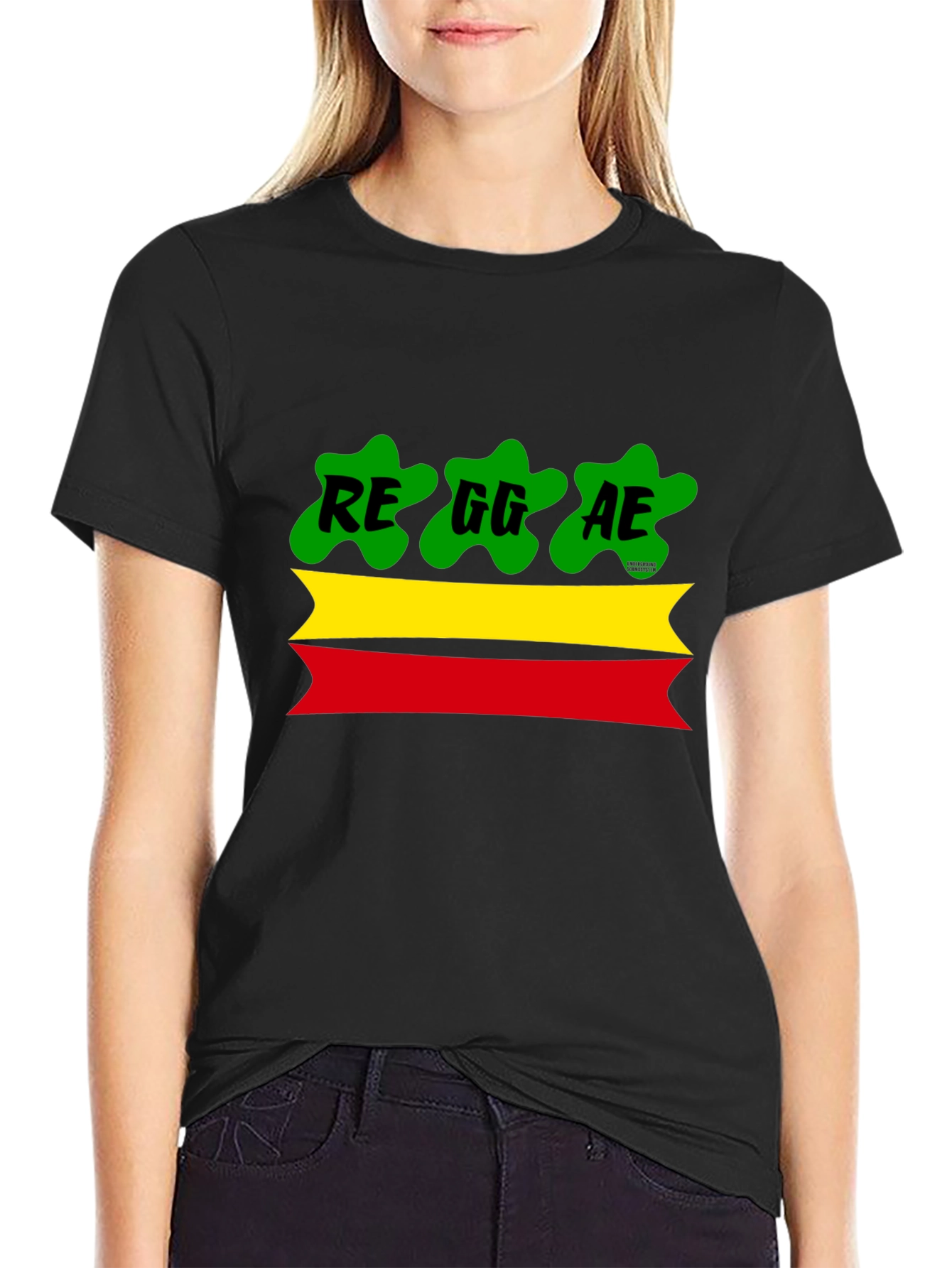 Reggae Style T-Shirt: Red Yellow Green Graphic Tee
