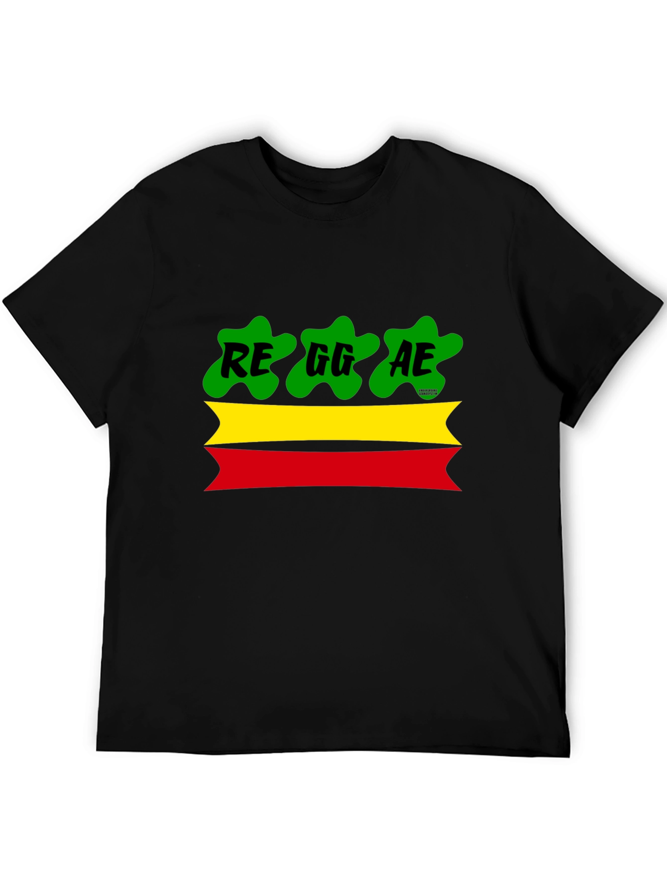 Reggae Style T-Shirt: Red Yellow Green Graphic Tee