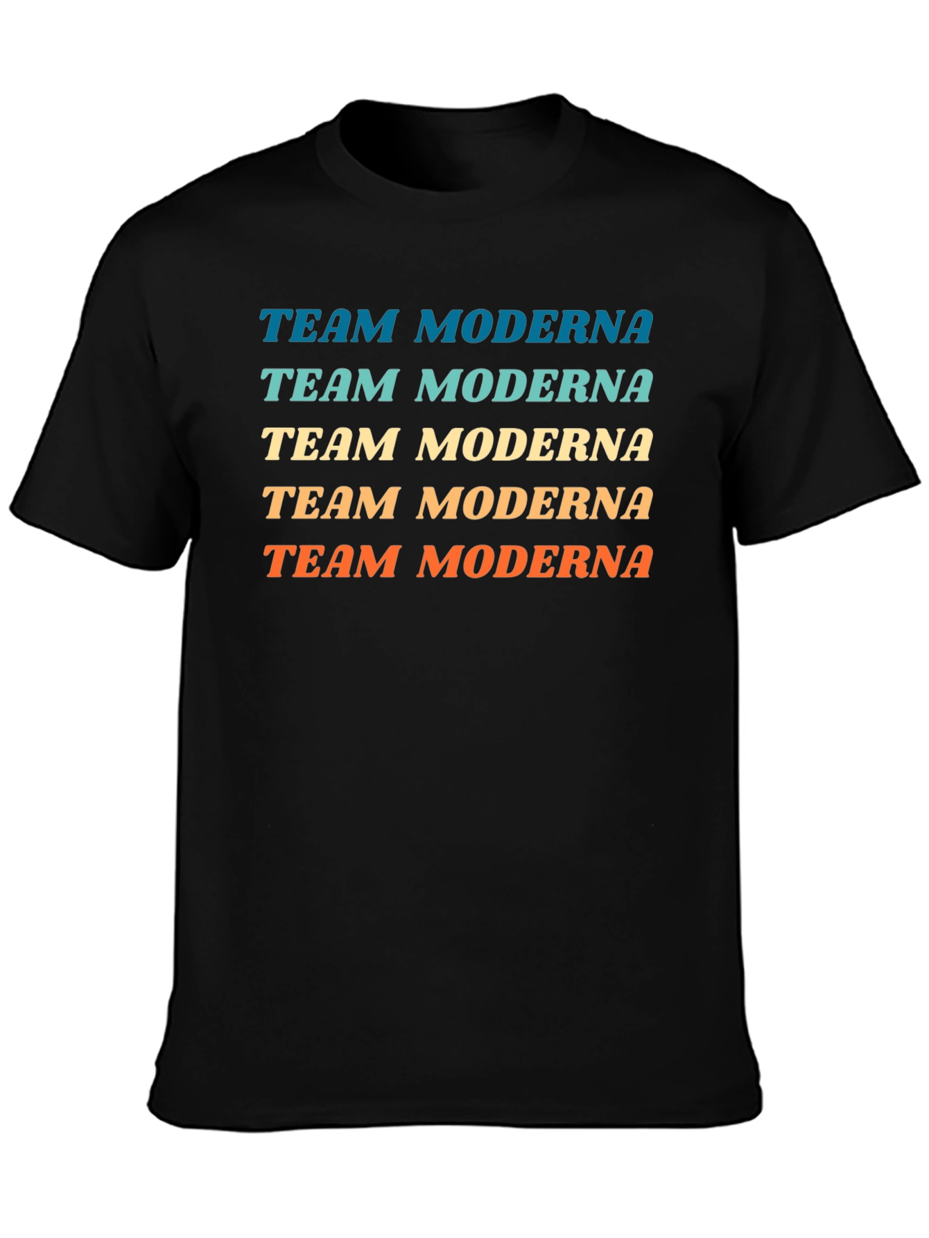 Team Moderna Graphic Tee - Black Cotton T-Shirt