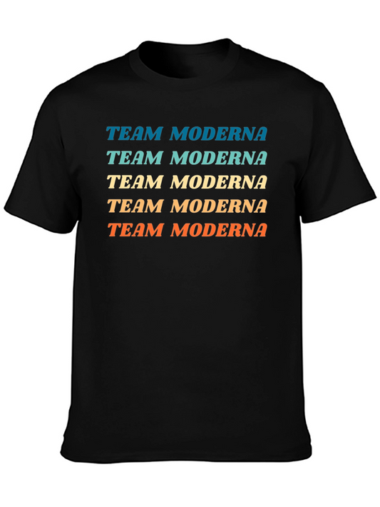 Team Moderna Graphic Tee - Black Cotton T-Shirt