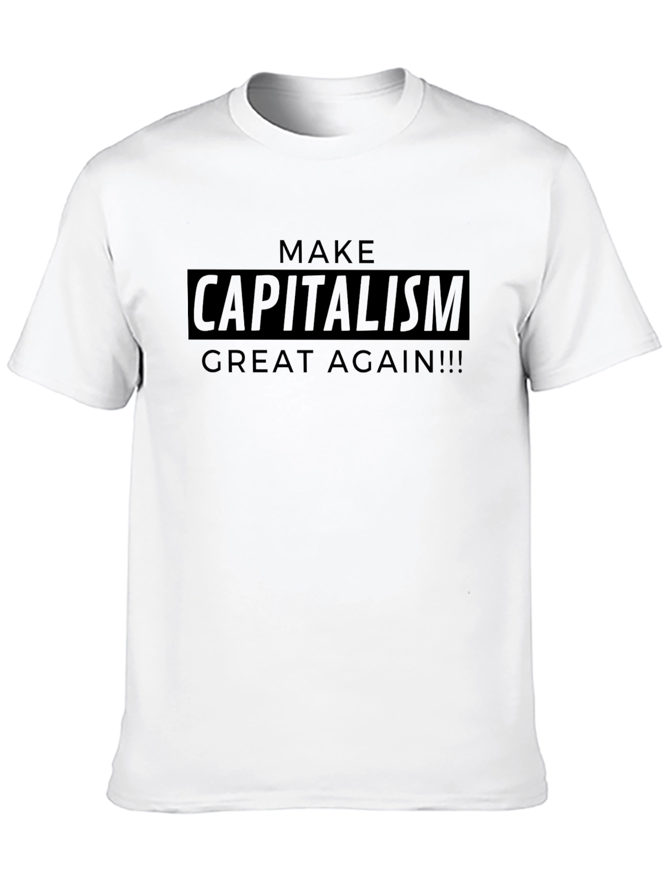 Make Capitalism Great Again Black T-Shirt