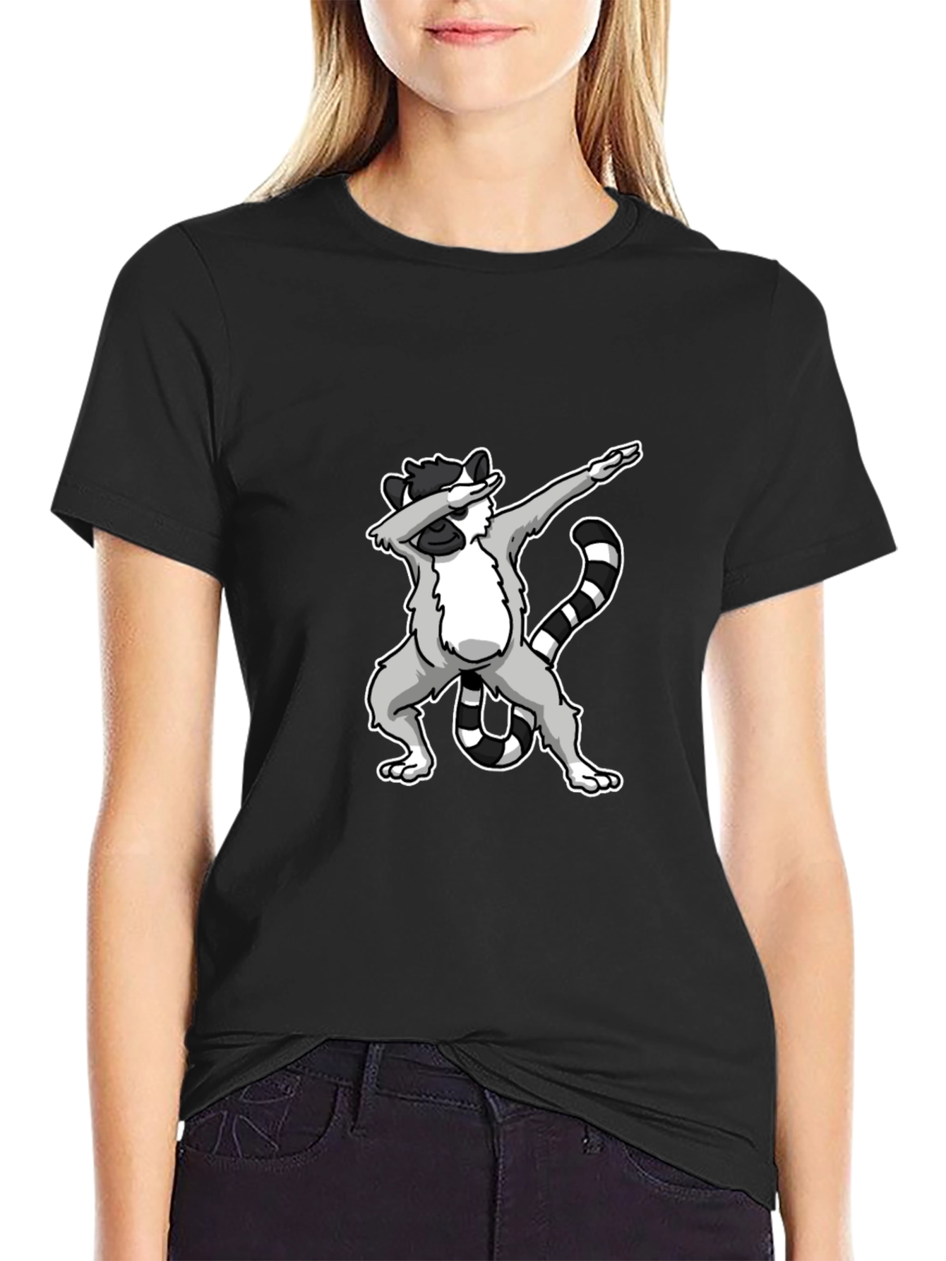 Dabbing Lemur Graphic T-Shirt