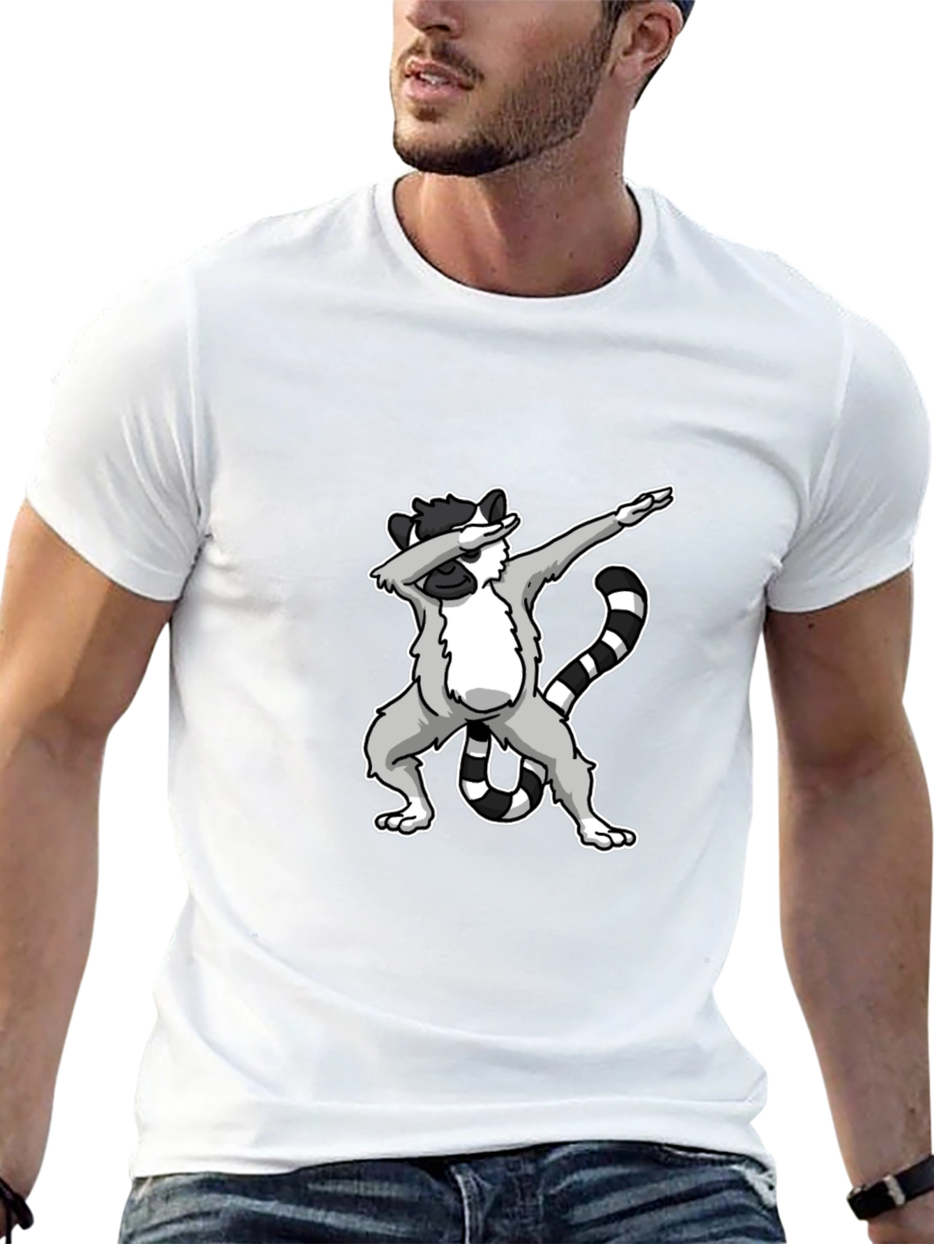 Dabbing Lemur Graphic T-Shirt