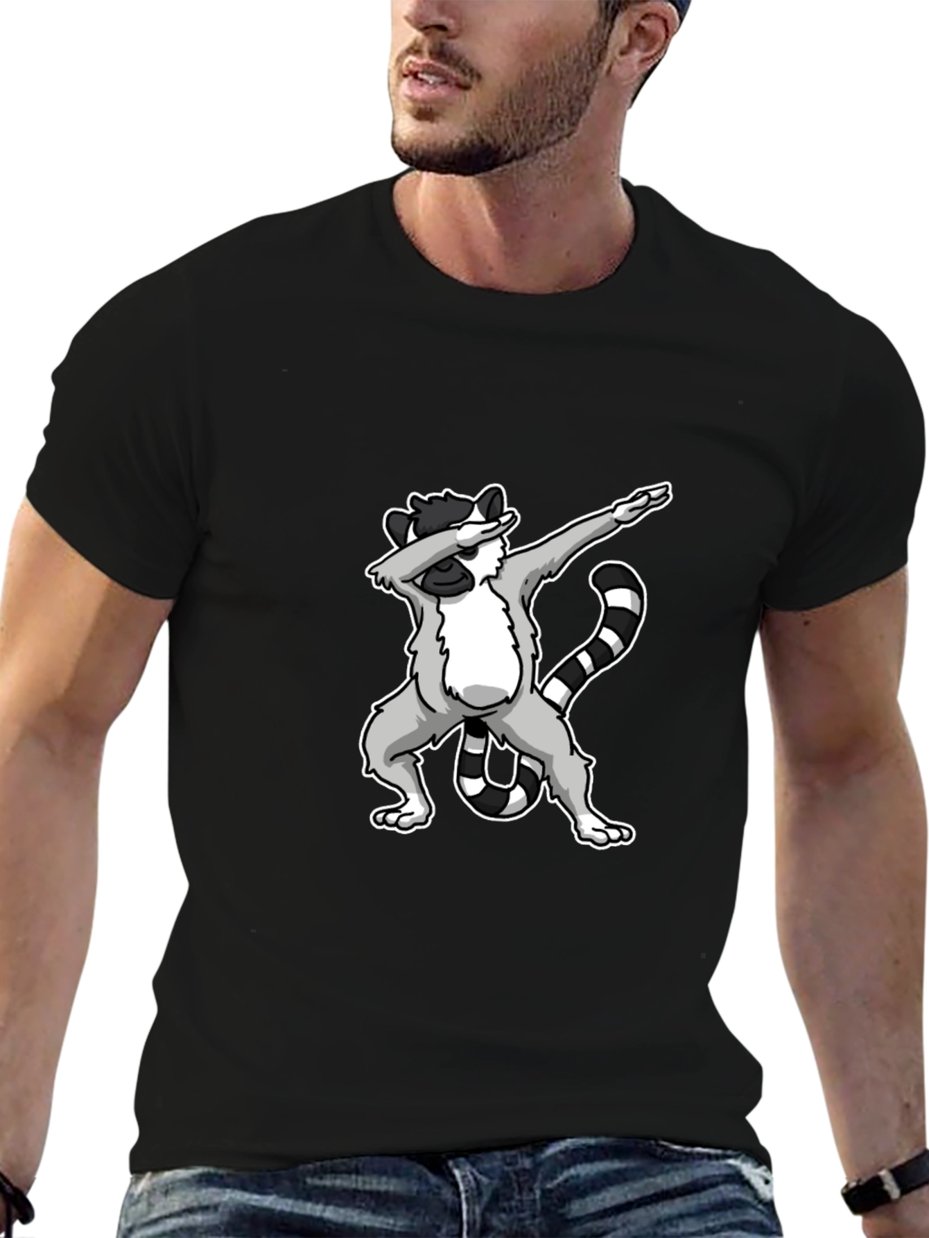 Dabbing Lemur Graphic T-Shirt