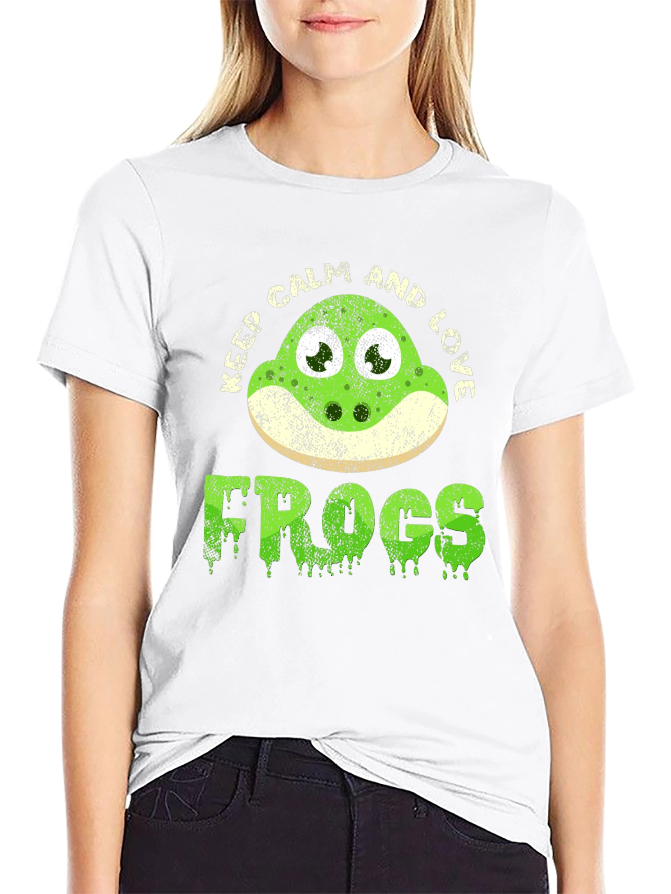 Keep Calm and Love Frogs Funny T-Shirt