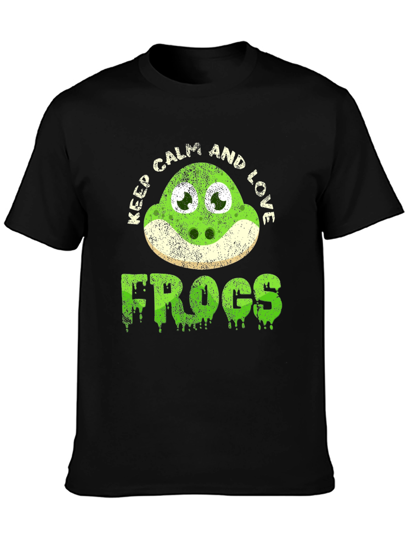 Keep Calm and Love Frogs Funny T-Shirt