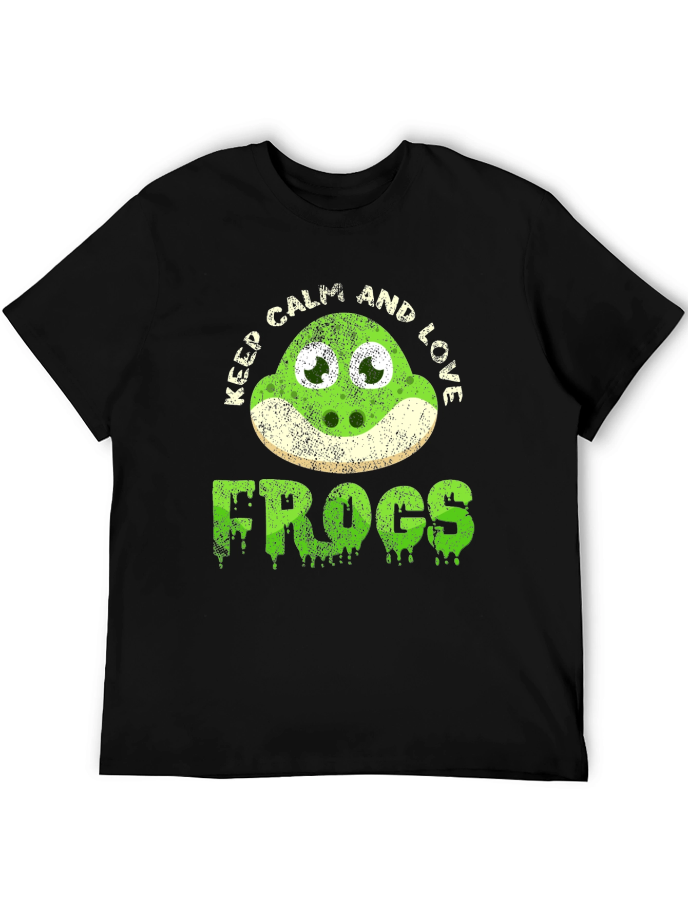 Keep Calm and Love Frogs Funny T-Shirt