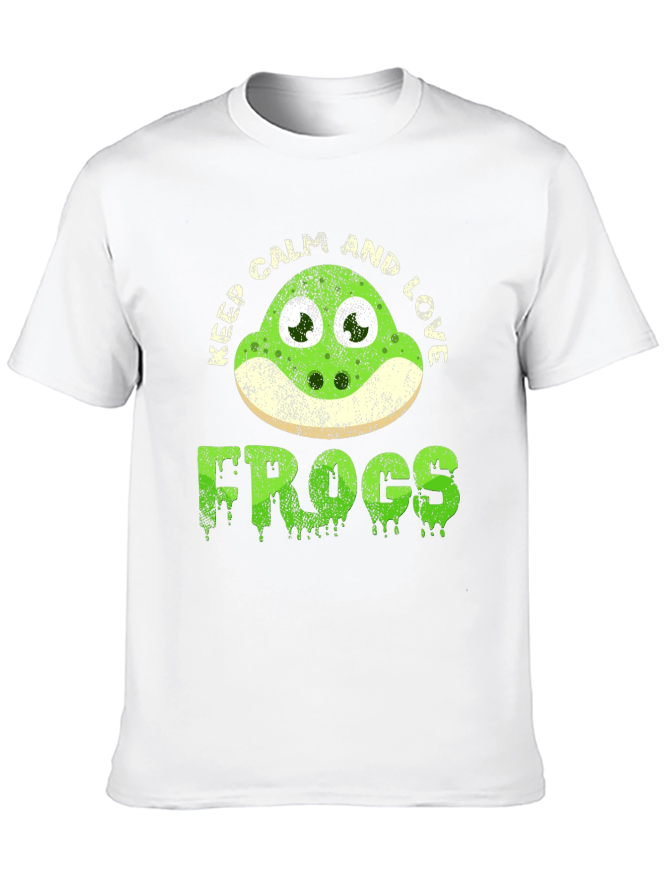 Keep Calm and Love Frogs Funny T-Shirt